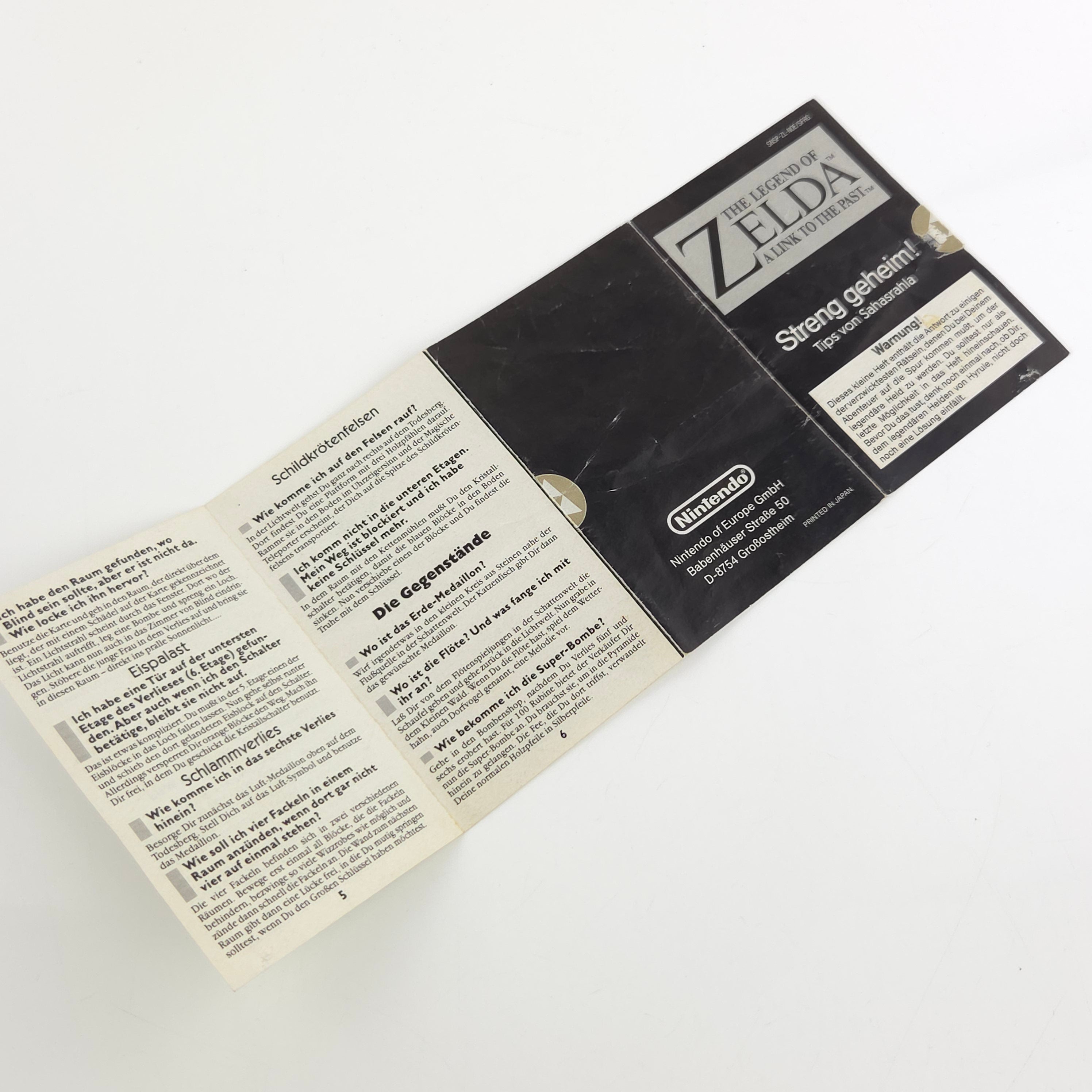 Super Nintendo Spiel – The Legend of Zelda Link to the Past OVP PAL