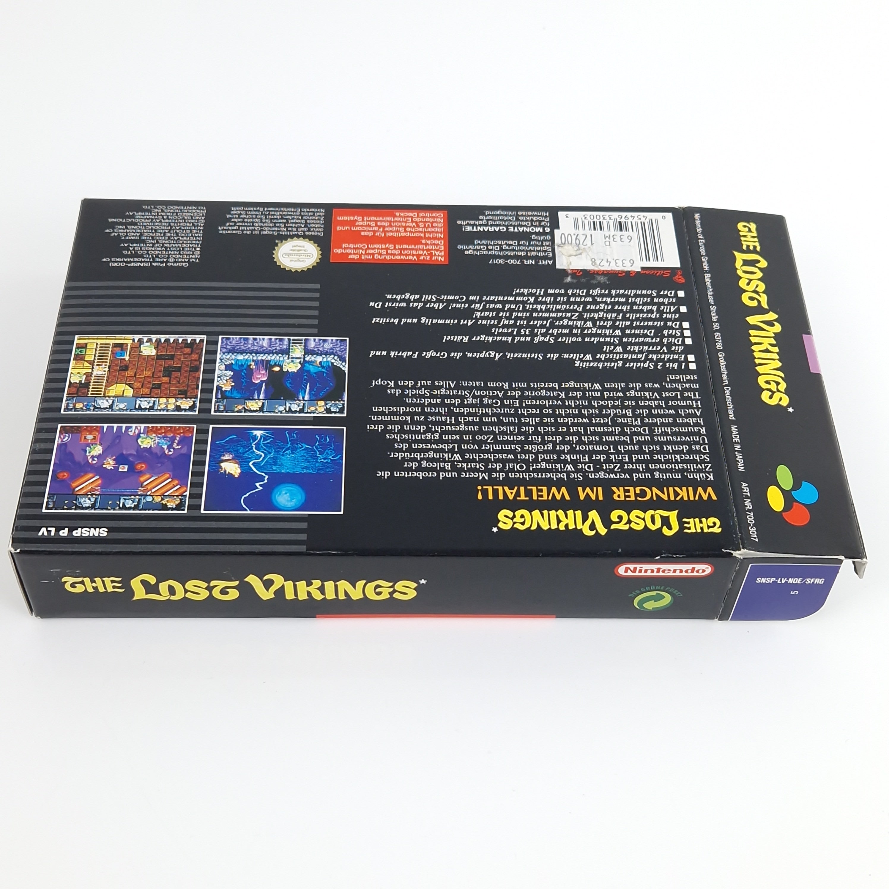 Super Nintendo Spiel – The Lost Vikings (OVP PAL)