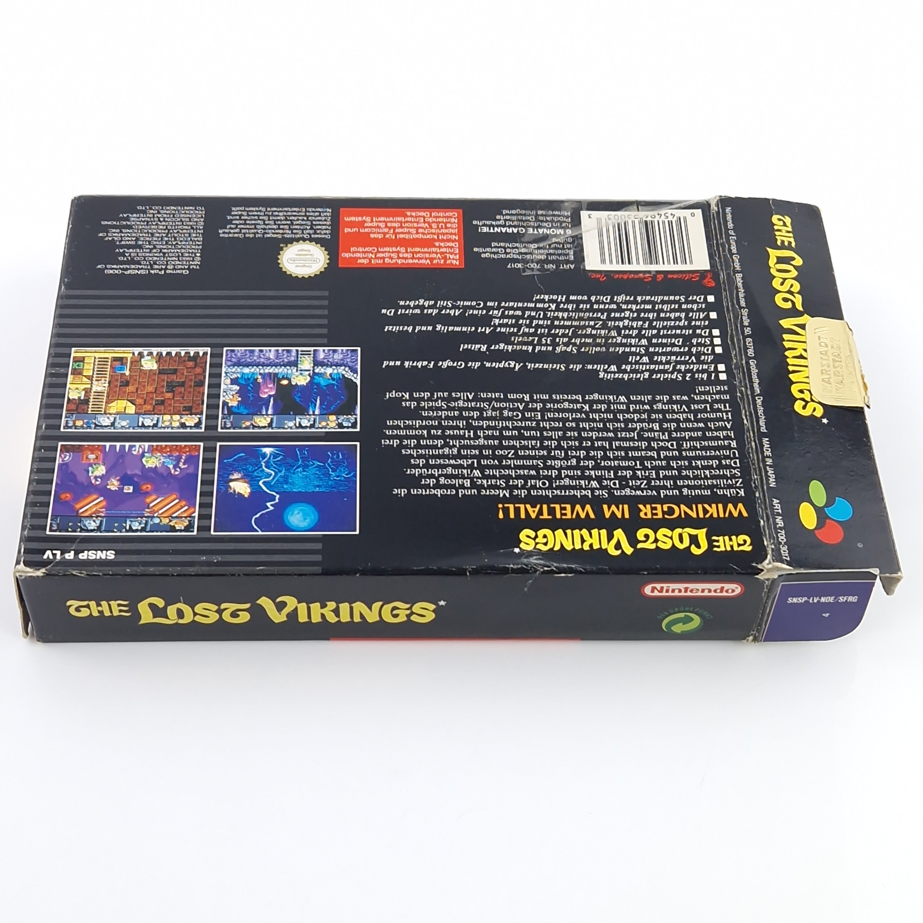 Super Nintendo Spiel – The Lost Vikings SNES OVP PAL