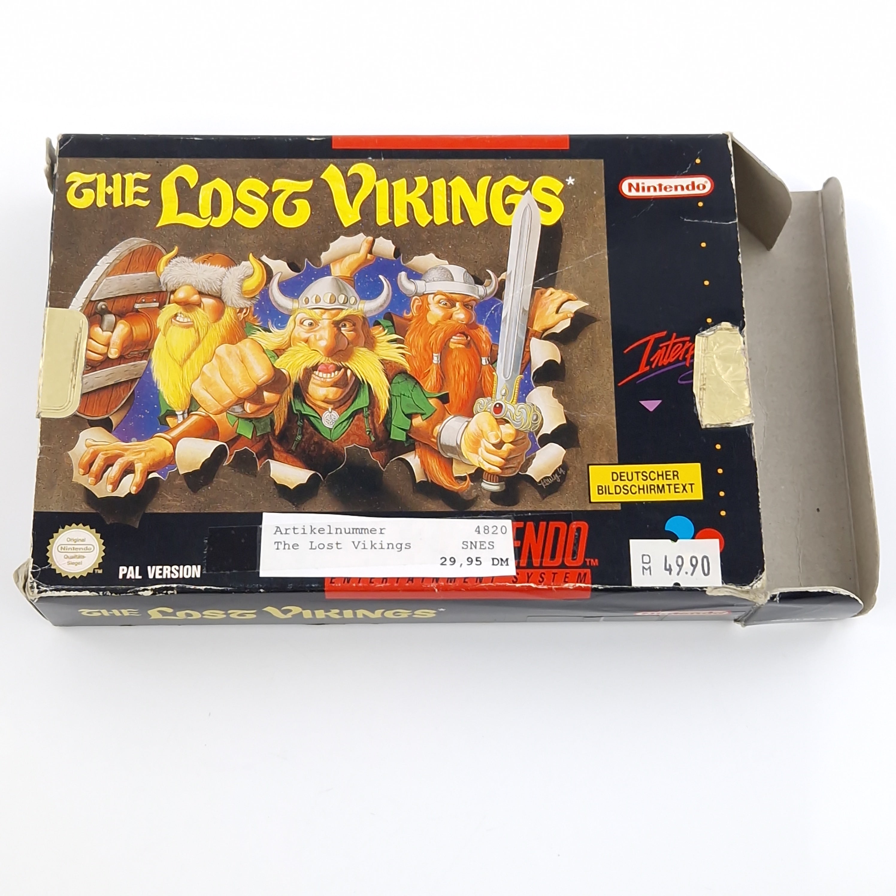 Super Nintendo Spiel – The Lost Vikings SNES OVP PAL