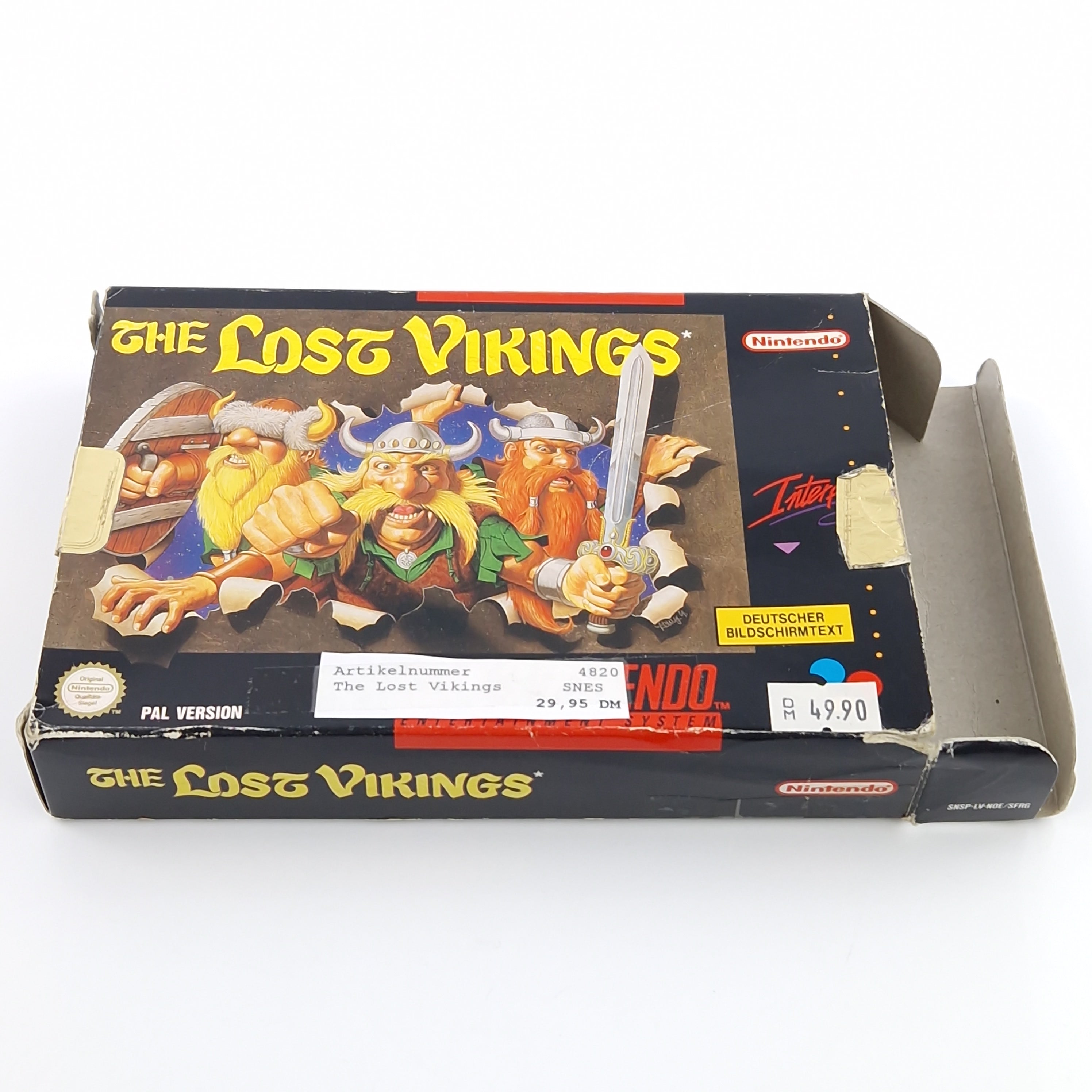 Super Nintendo Spiel – The Lost Vikings SNES OVP PAL