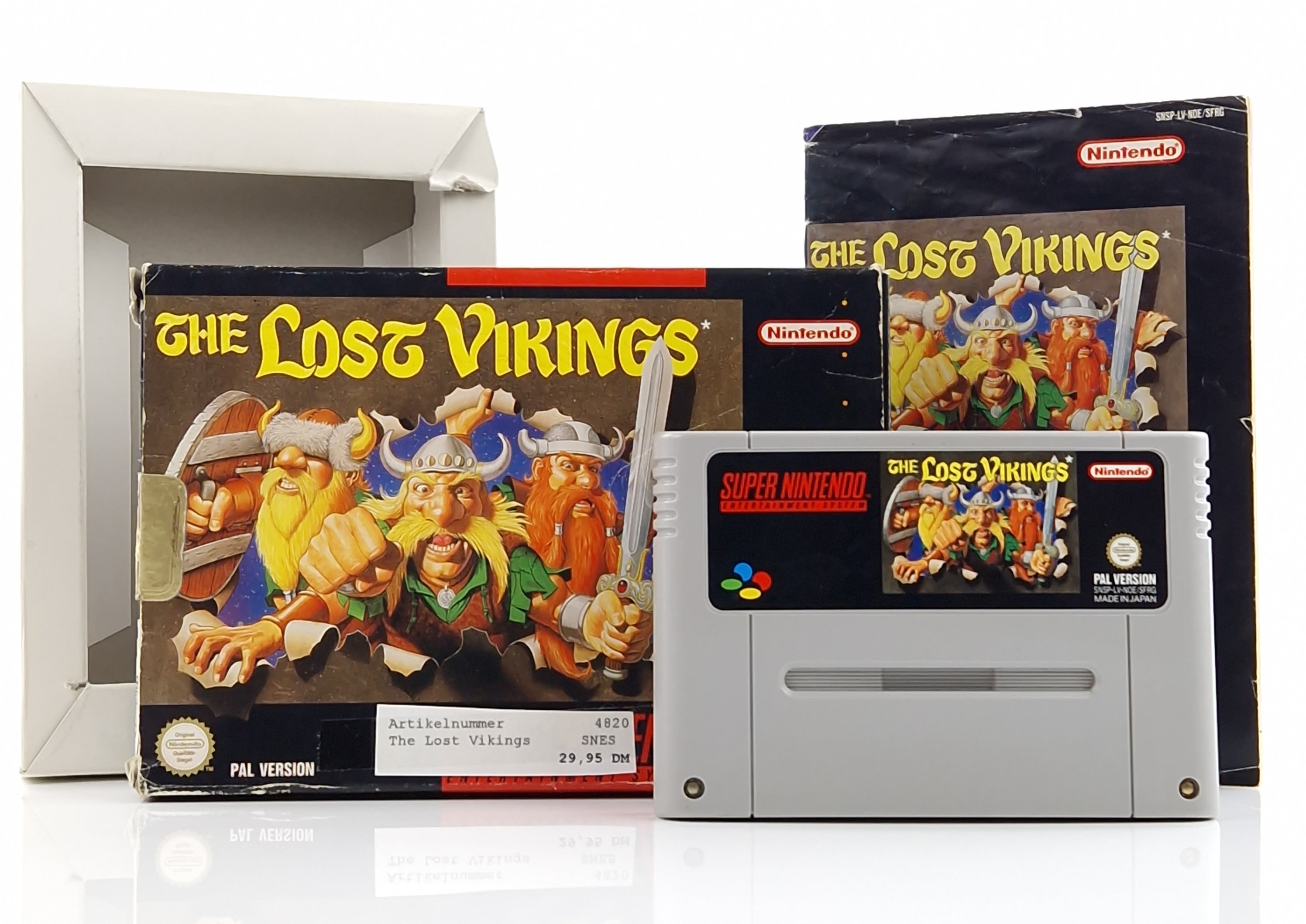 Super Nintendo Spiel – The Lost Vikings SNES OVP PAL