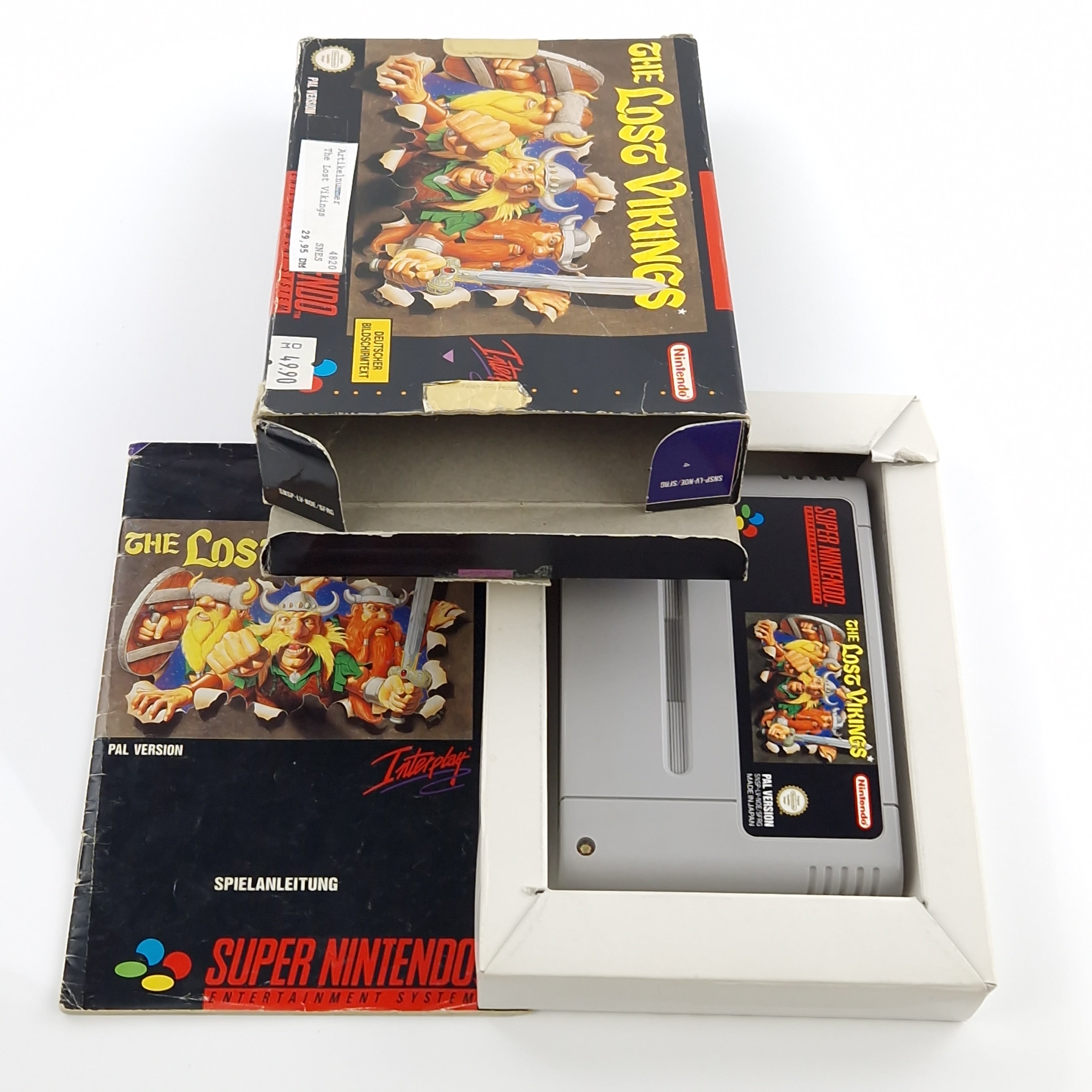 Super Nintendo Spiel – The Lost Vikings SNES OVP PAL