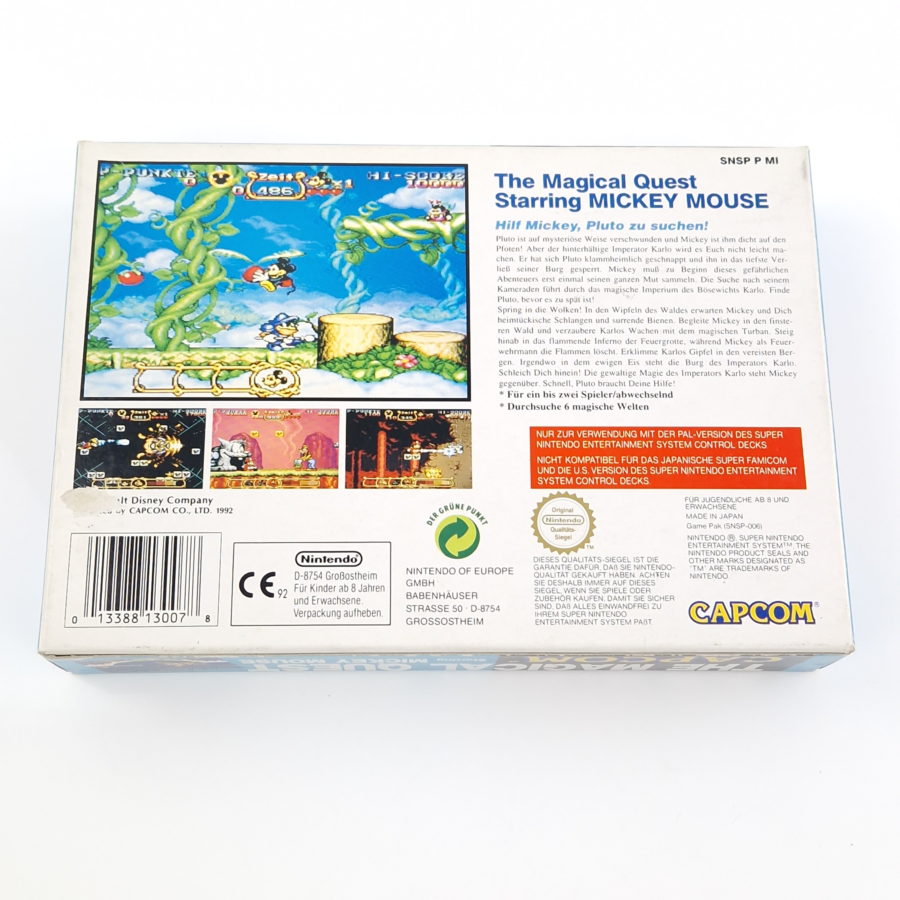 Super Nintendo Spiel – The Magical Quest starring Mickey Mouse OVP