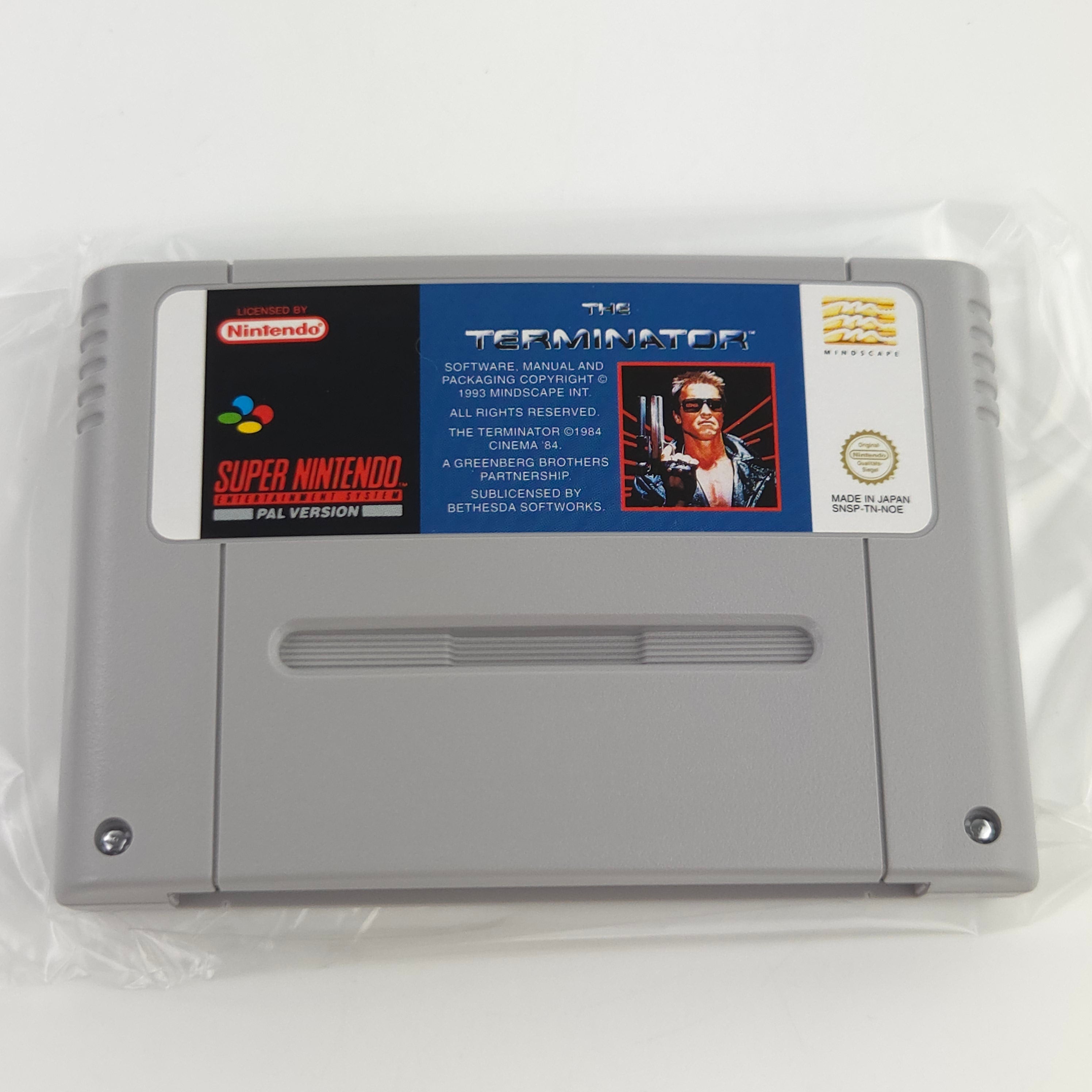 Super Nintendo Spiel The Terminator CIB nahezu neuwertig