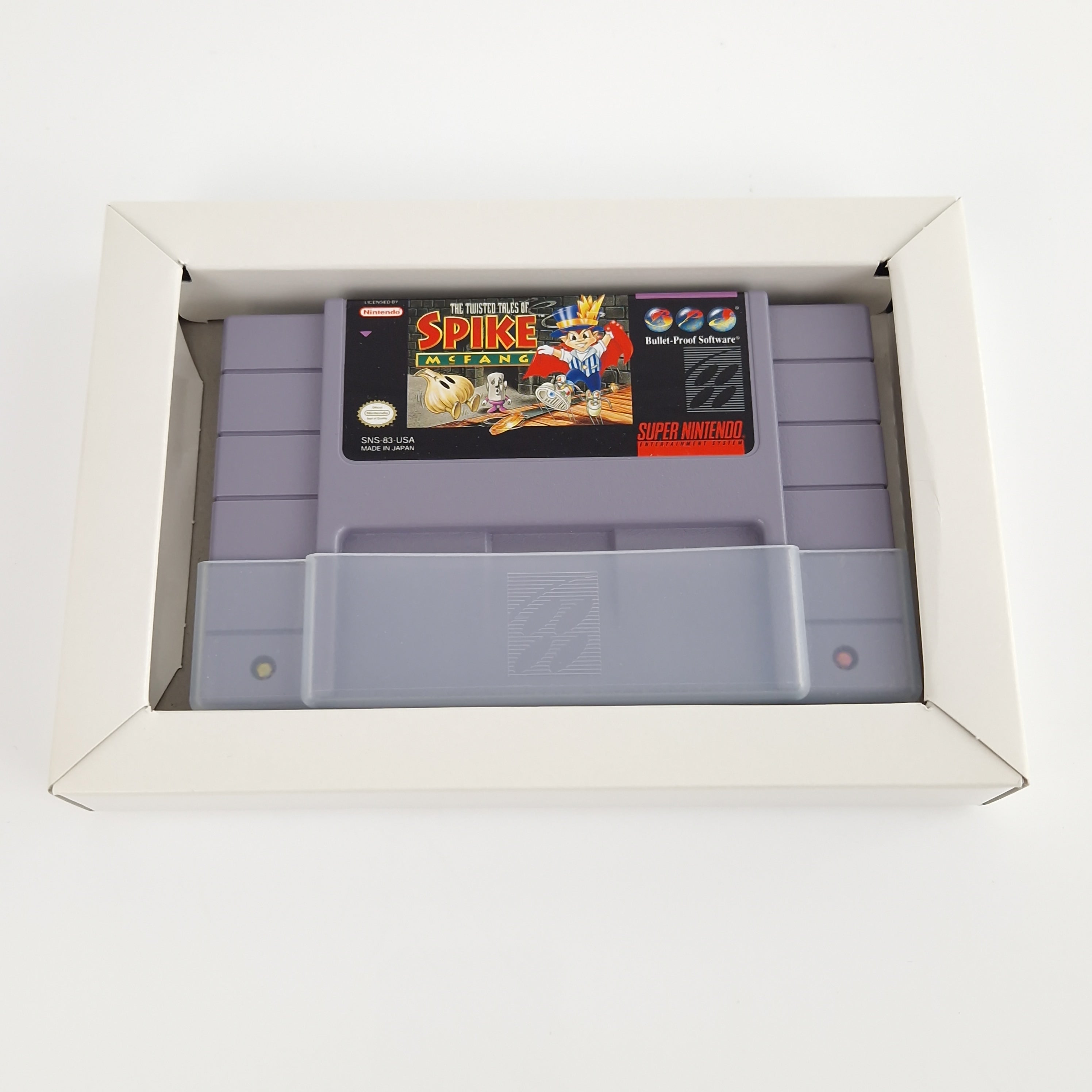 Super Nintendo Spiel – The Twisted Tales of Spike McFang OVP