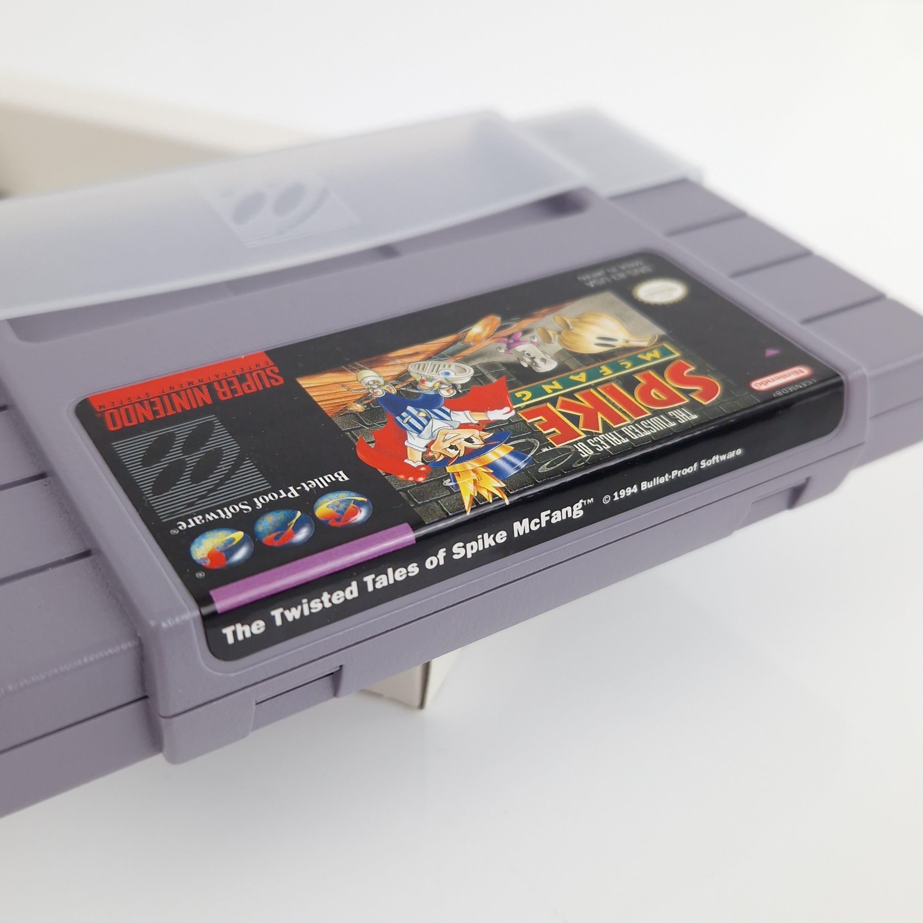 Super Nintendo Spiel – The Twisted Tales of Spike McFang OVP
