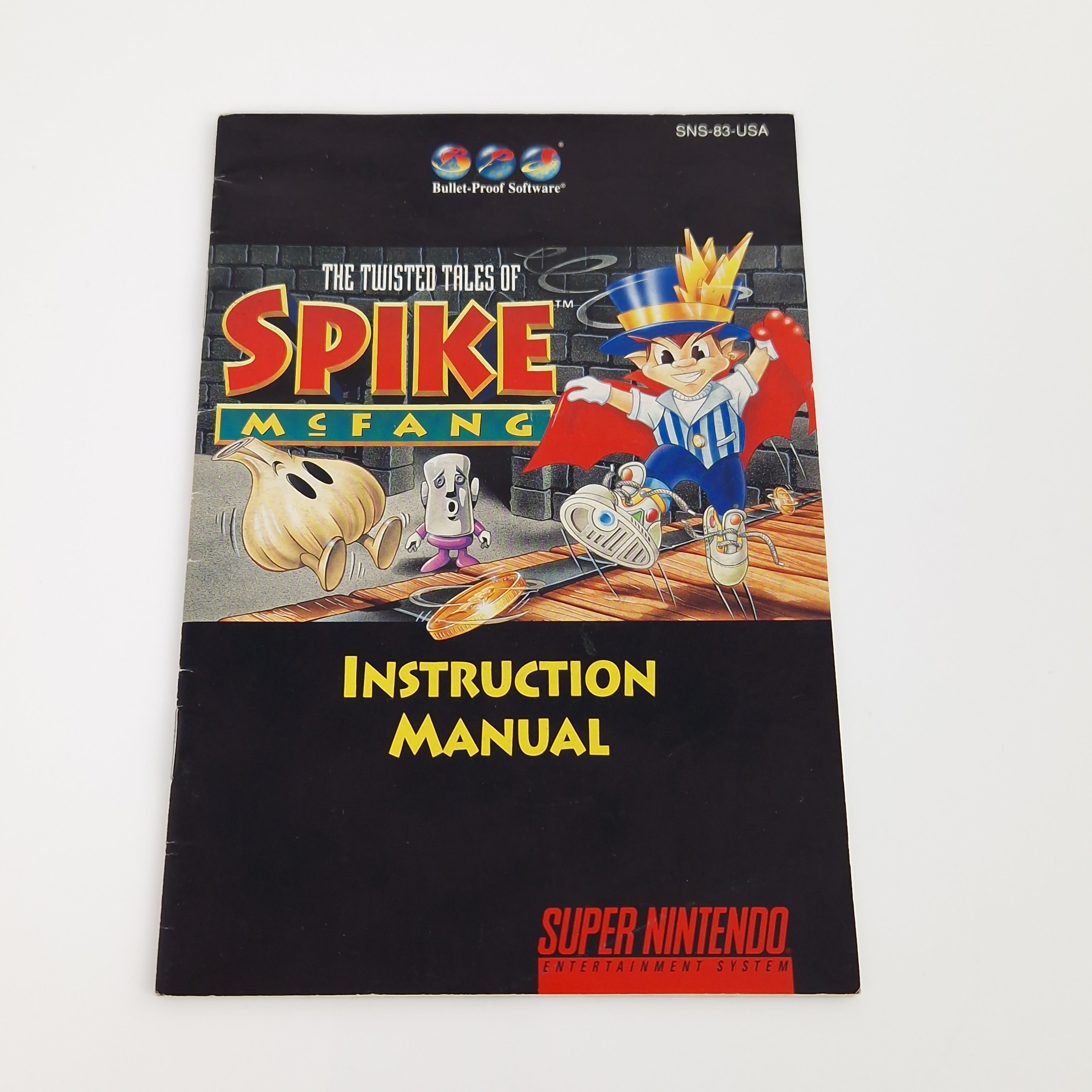 Super Nintendo Spiel – The Twisted Tales of Spike McFang OVP