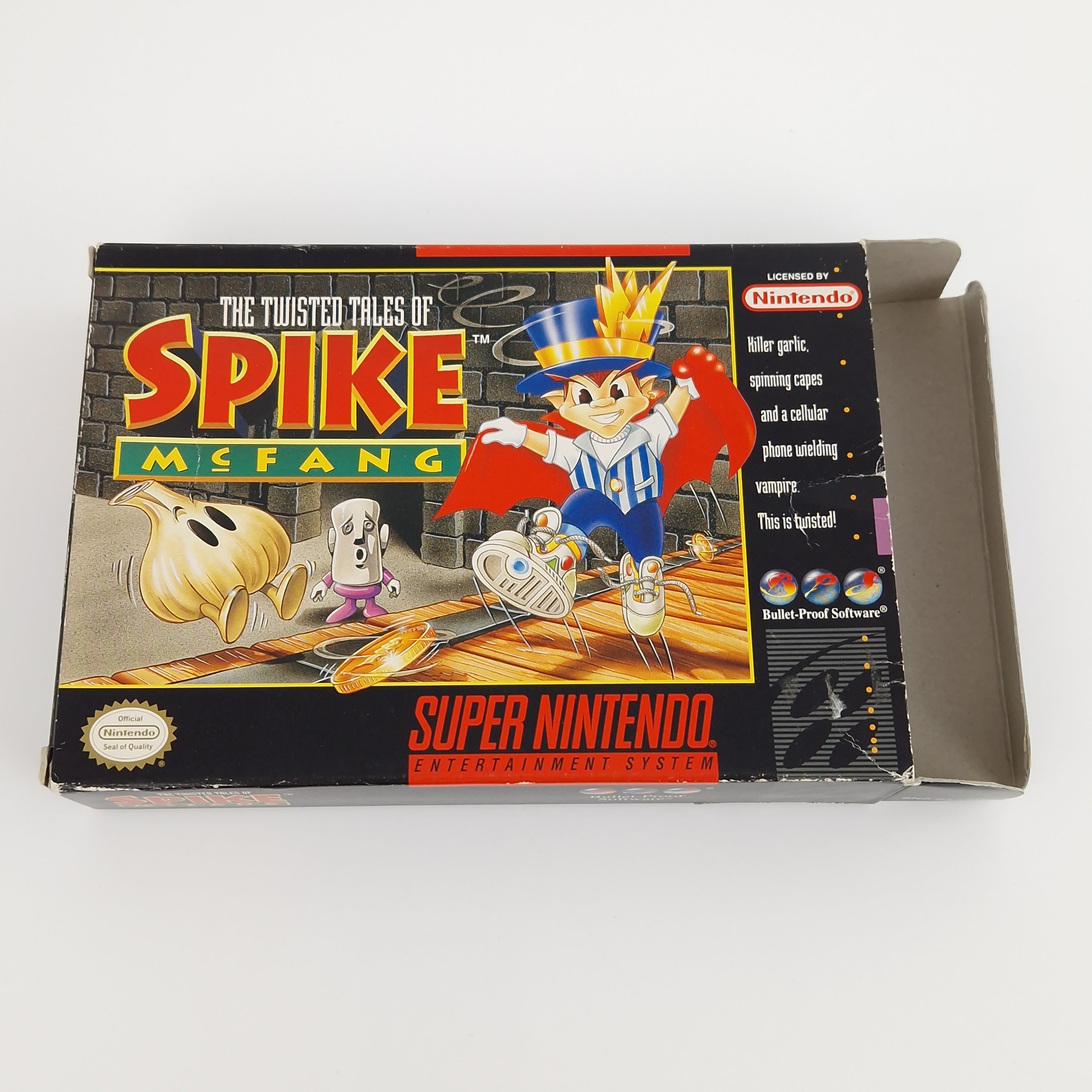 Super Nintendo Spiel – The Twisted Tales of Spike McFang OVP