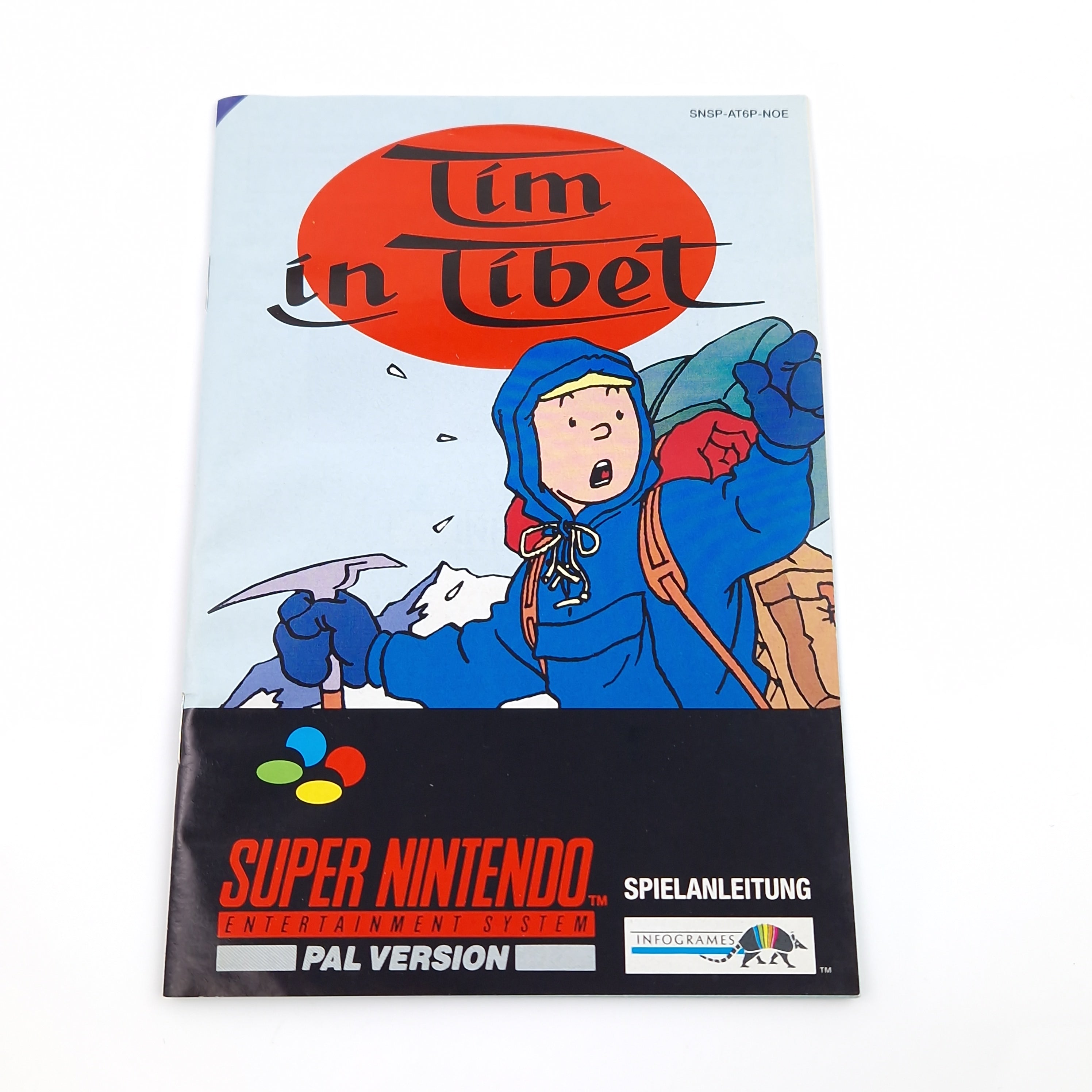 Super Nintendo Spiel – Tim in Tibet SNES OVP PAL NOE-1
