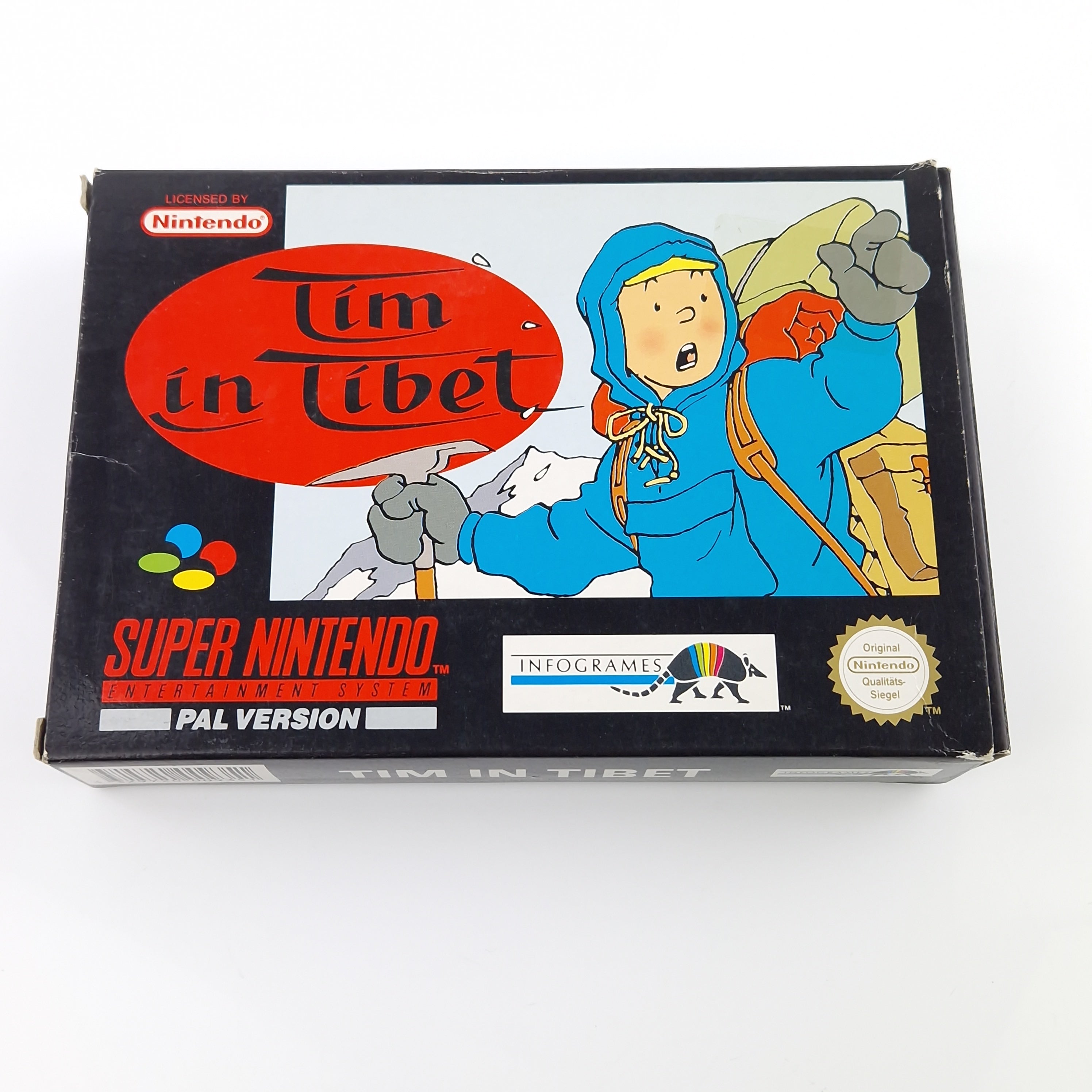 Super Nintendo Spiel – Tim in Tibet SNES OVP PAL NOE-1