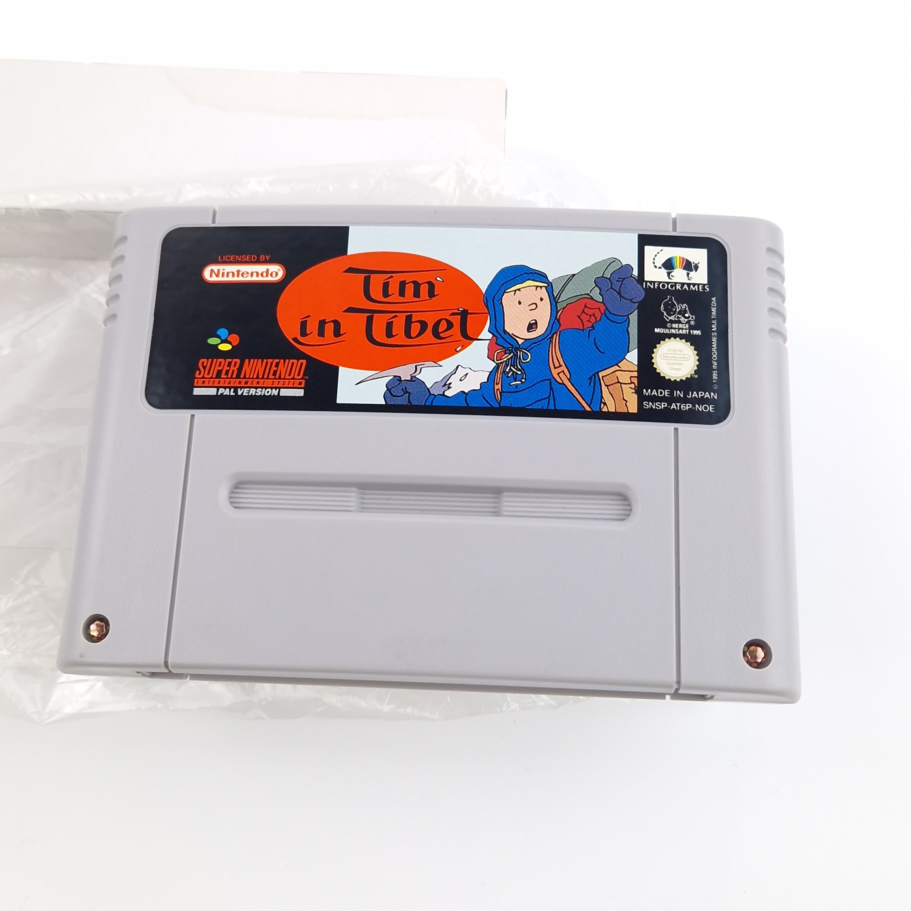 Super Nintendo Spiel – Tim in Tibet SNES OVP PAL NOE-1