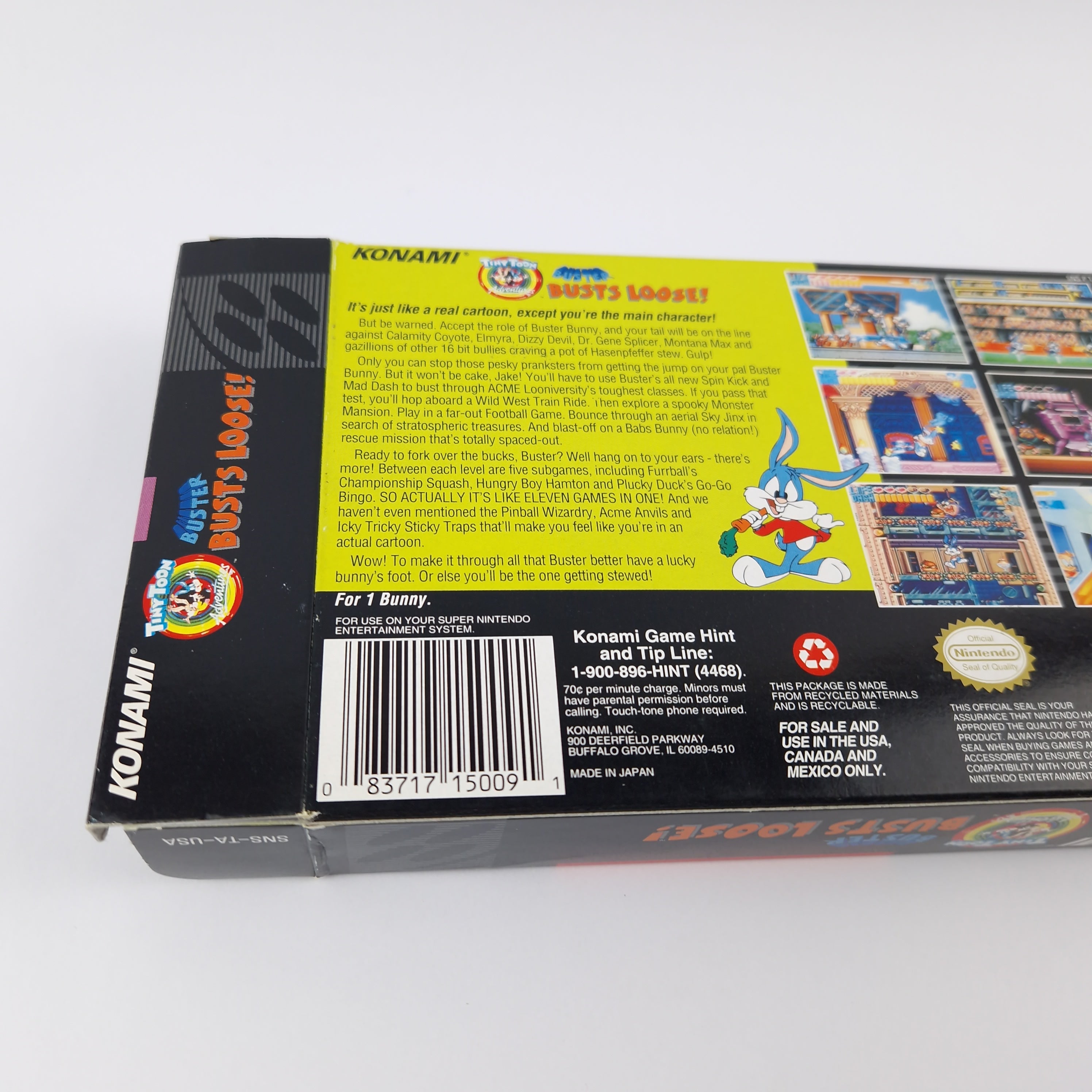 Super Nintendo Spiel – Tiny Toon Adventures Buster Busts Loose OVP