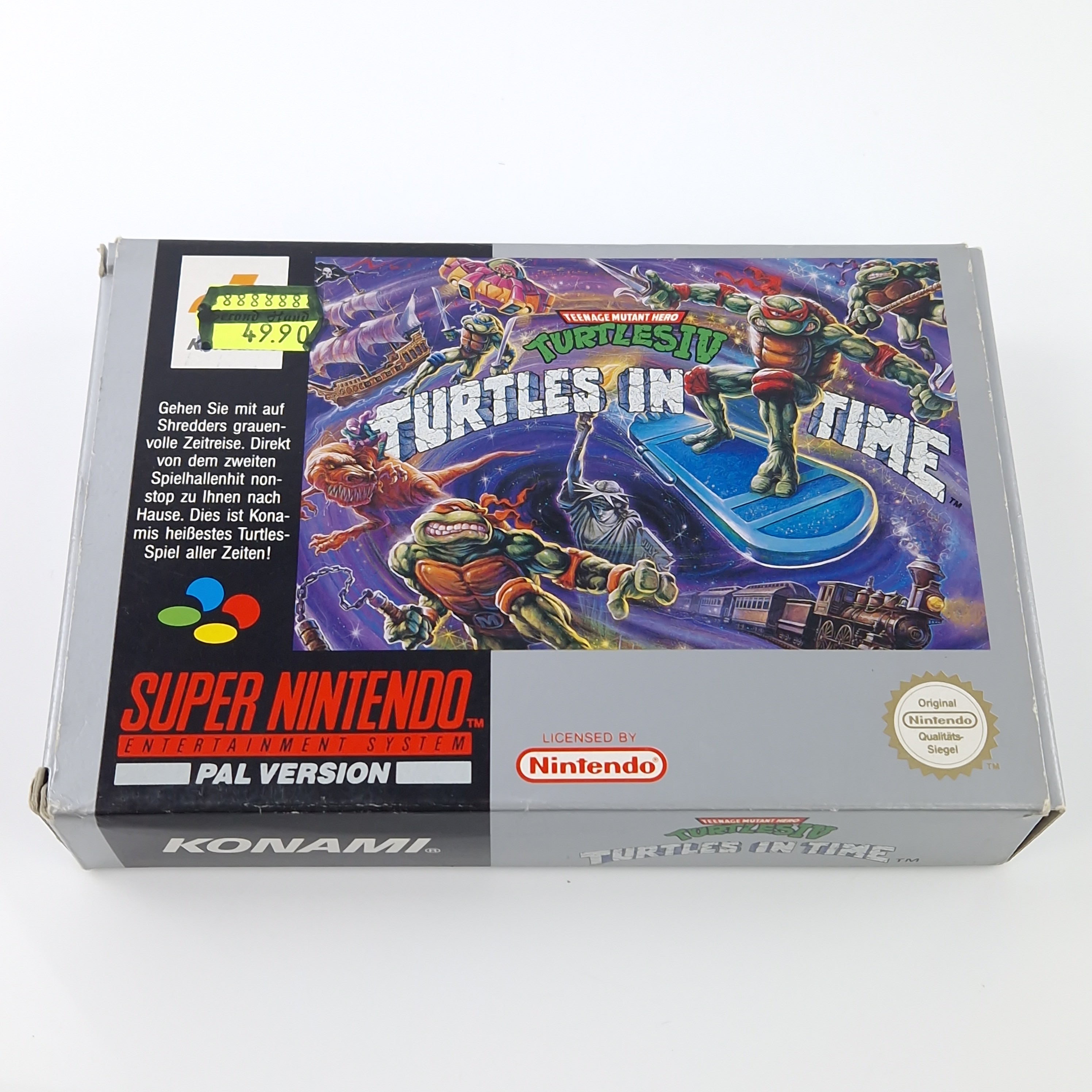 Super Nintendo Spiel – Turtles IV Turtles in Time OVP PAL