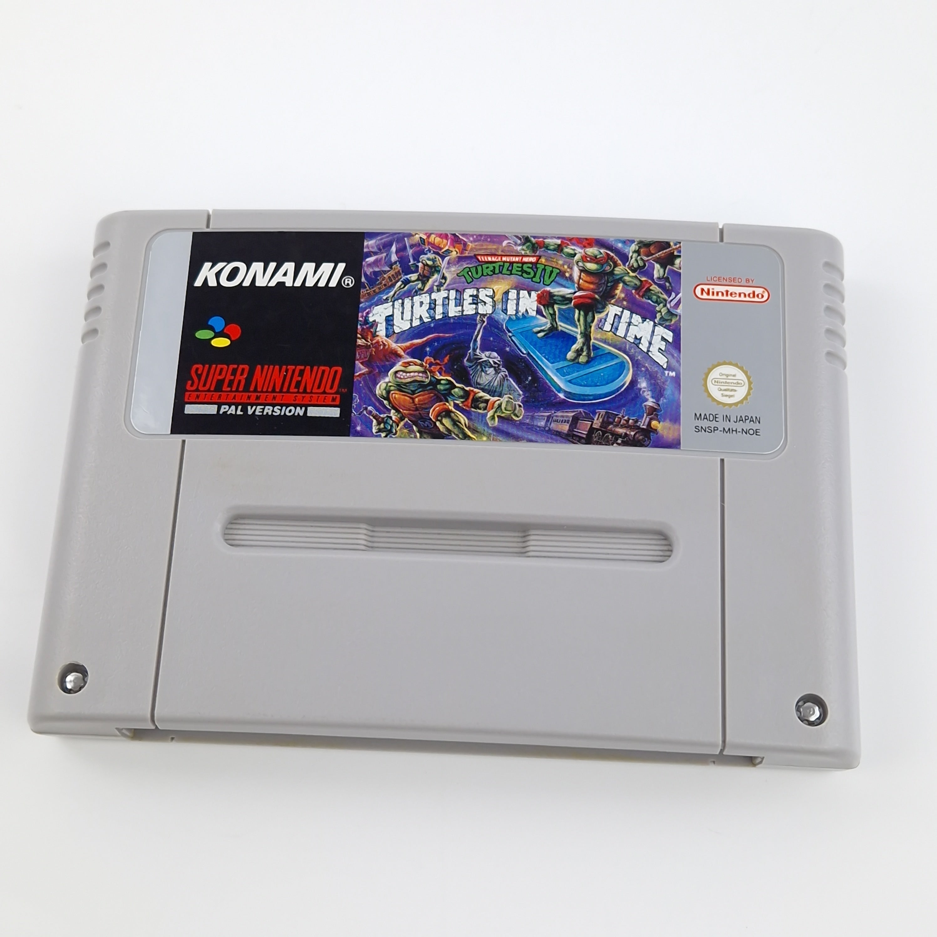 Super Nintendo Spiel – Turtles IV Turtles in Time OVP PAL
