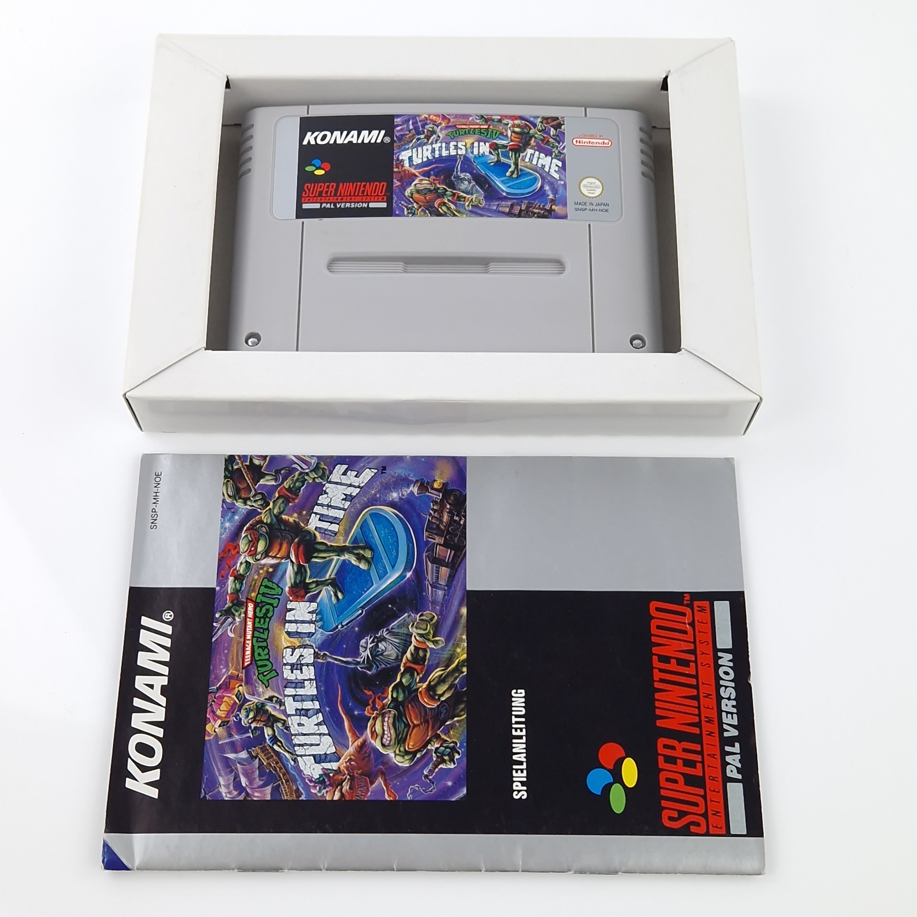 Super Nintendo Spiel – Turtles IV Turtles in Time OVP PAL