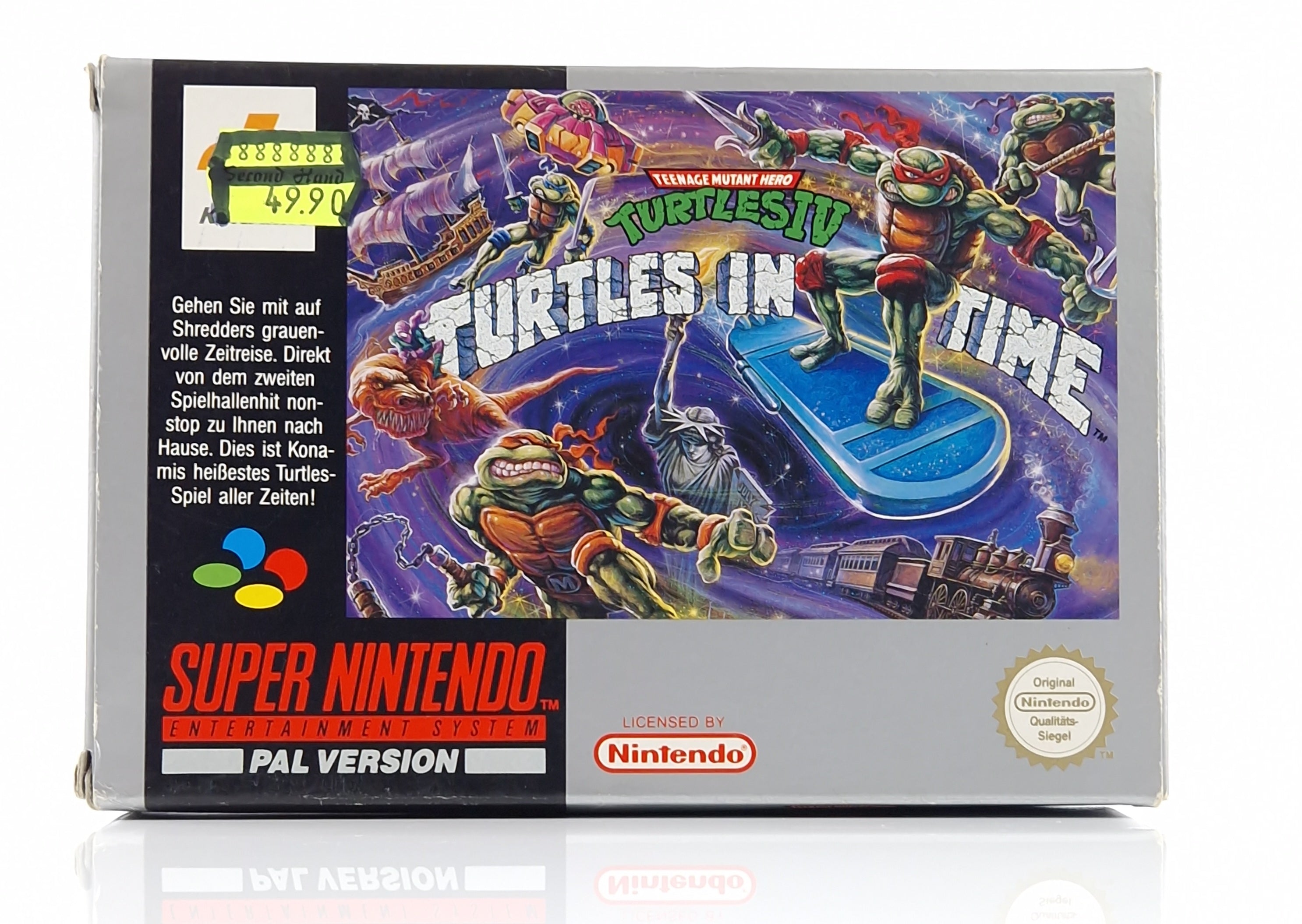 Super Nintendo Spiel – Turtles IV Turtles in Time OVP PAL