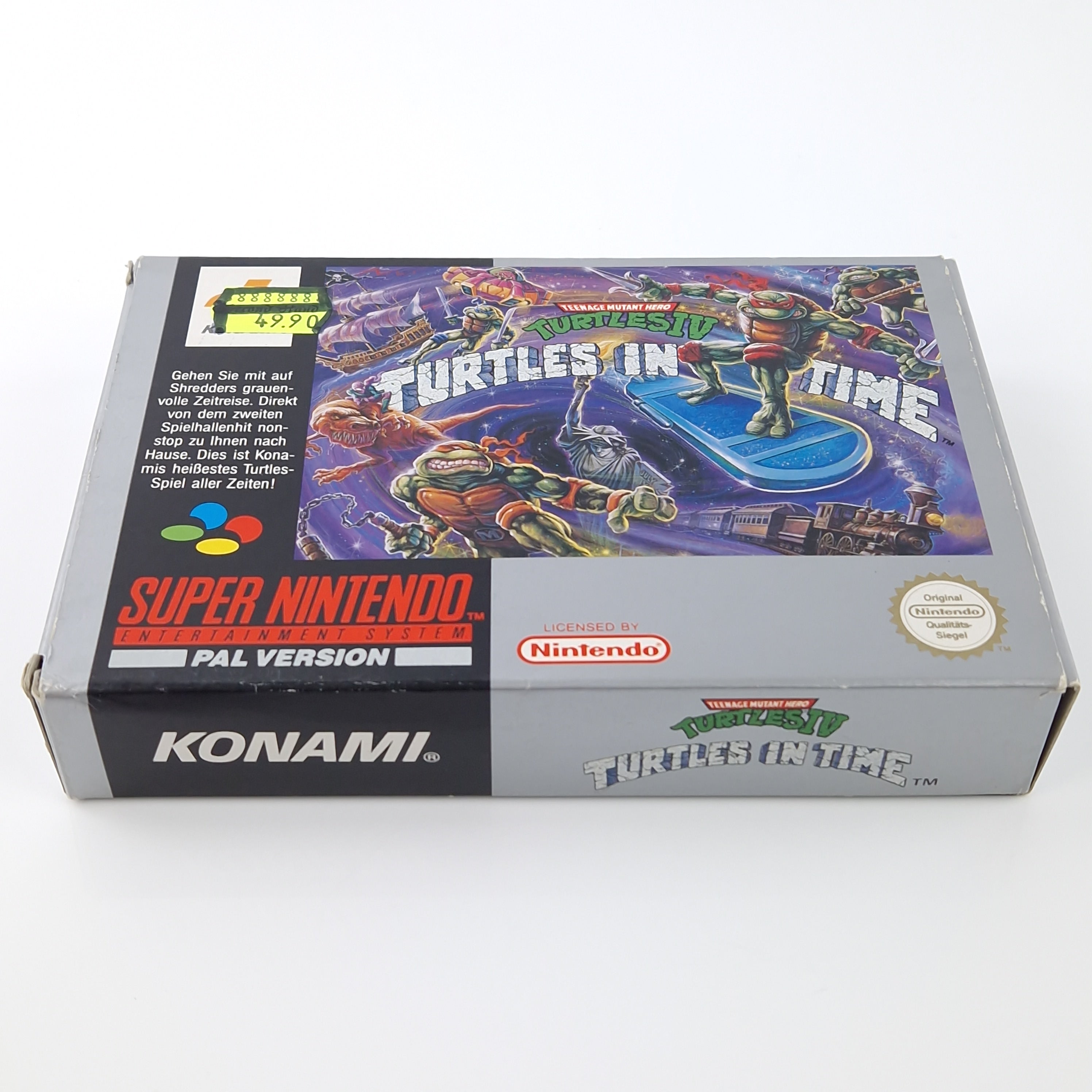 Super Nintendo Spiel – Turtles IV Turtles in Time OVP PAL