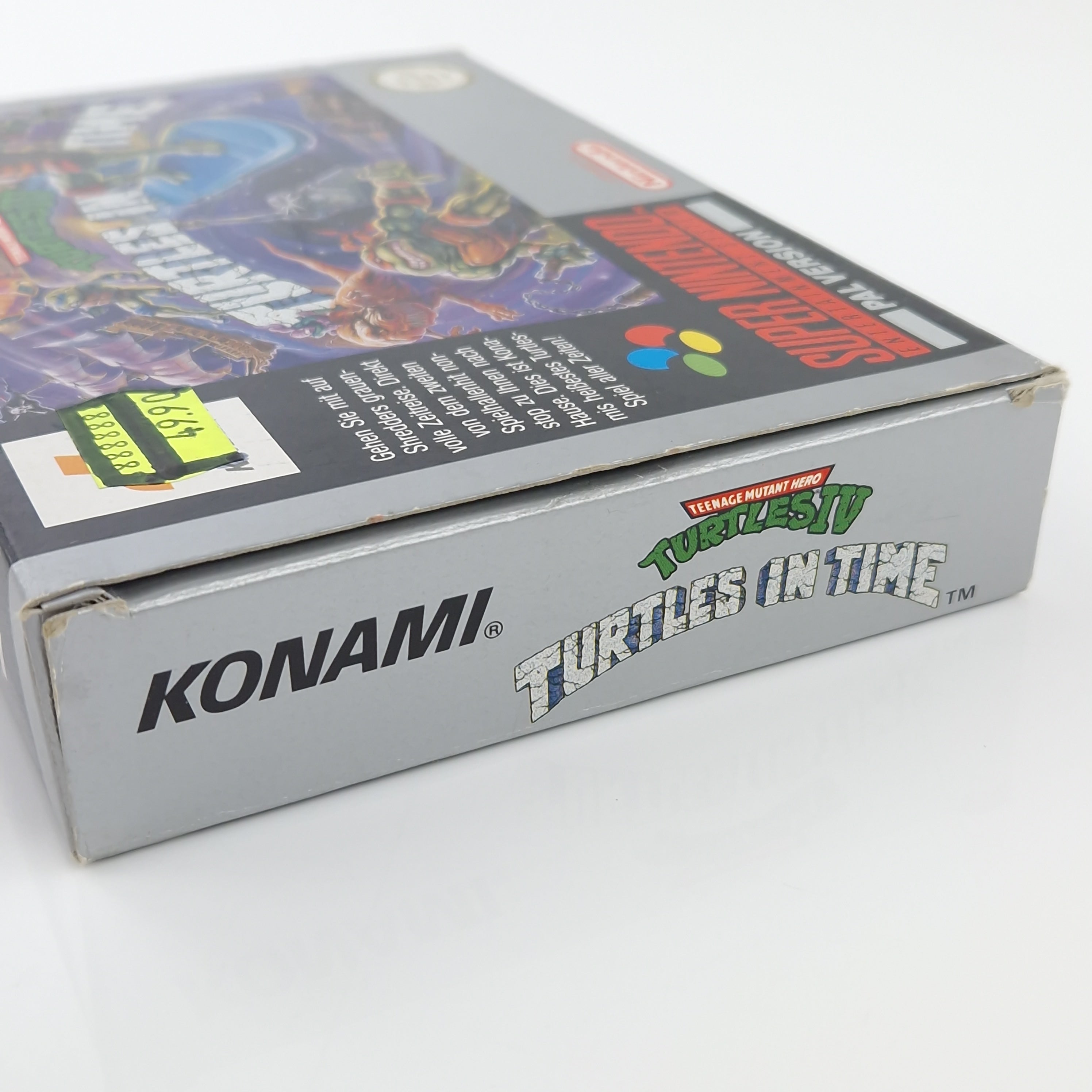 Super Nintendo Spiel – Turtles IV Turtles in Time OVP PAL