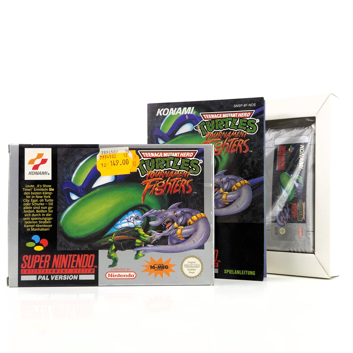 Super Nintendo Spiel Turtles Fighters OVP PAL NOE