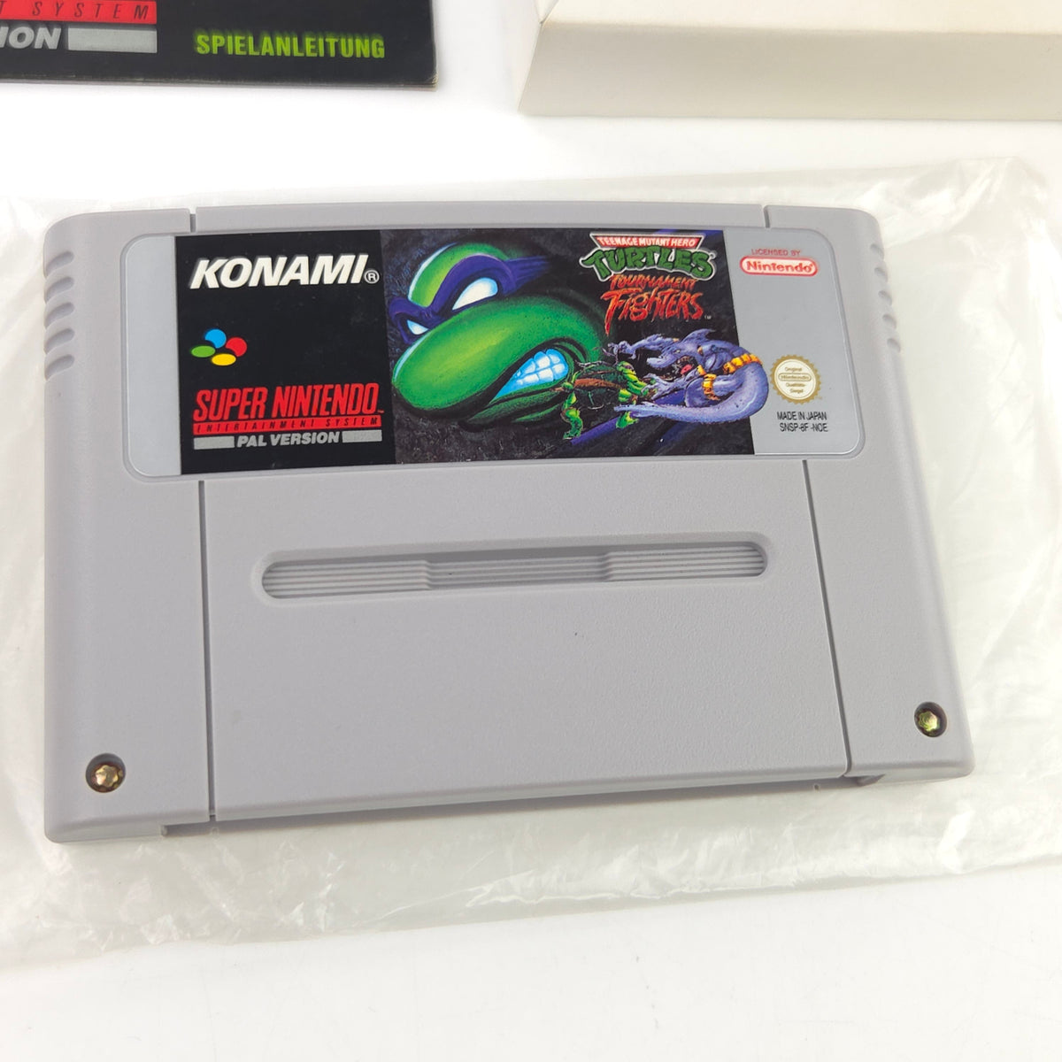 Super Nintendo Spiel Turtles Fighters OVP PAL NOE