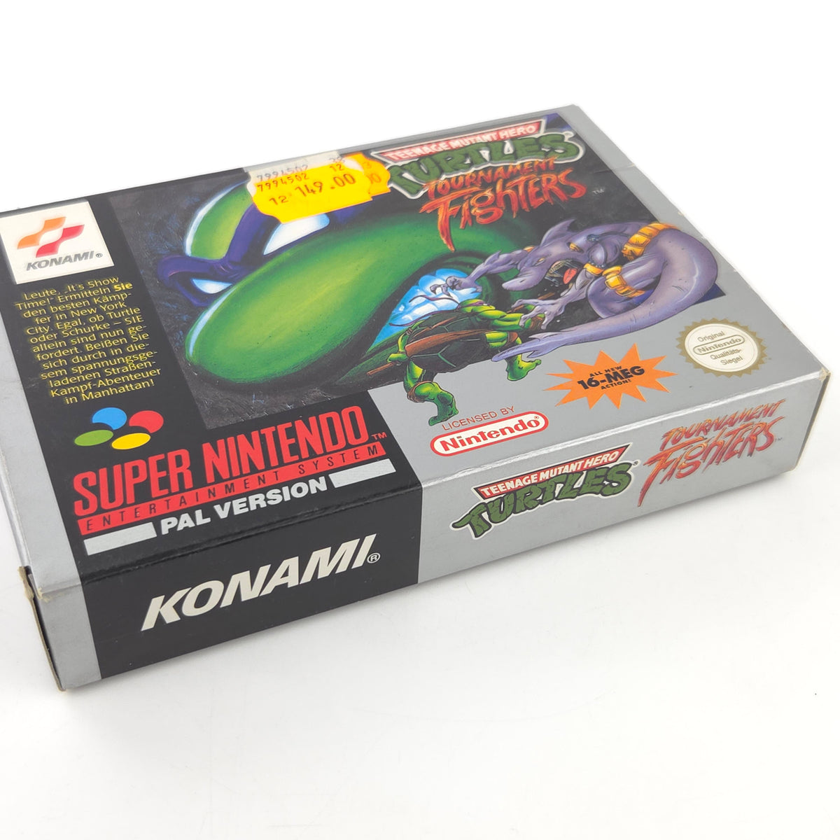 Super Nintendo Spiel Turtles Fighters OVP PAL NOE