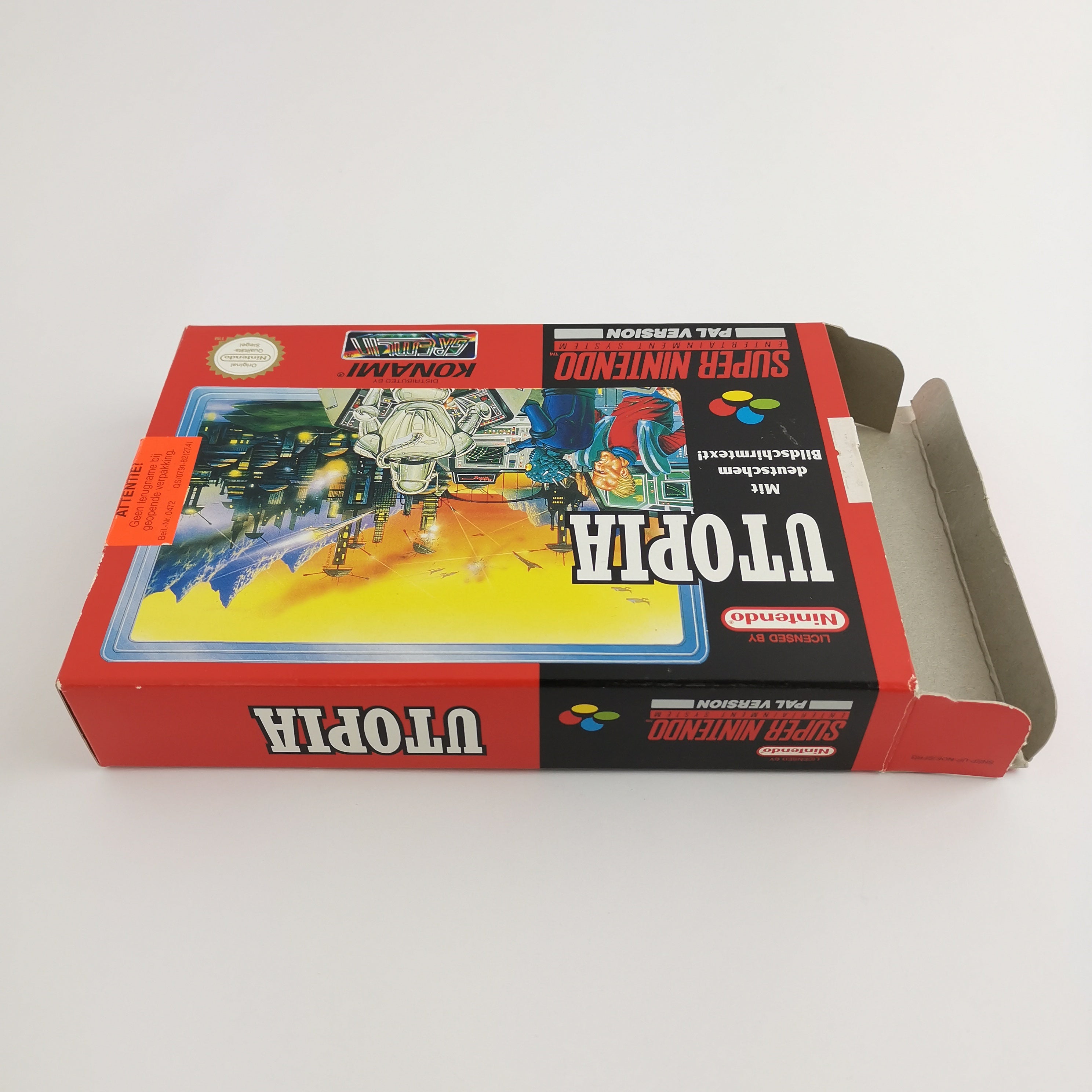 Super Nintendo Spiel – Utopia OVP PAL Version Konami