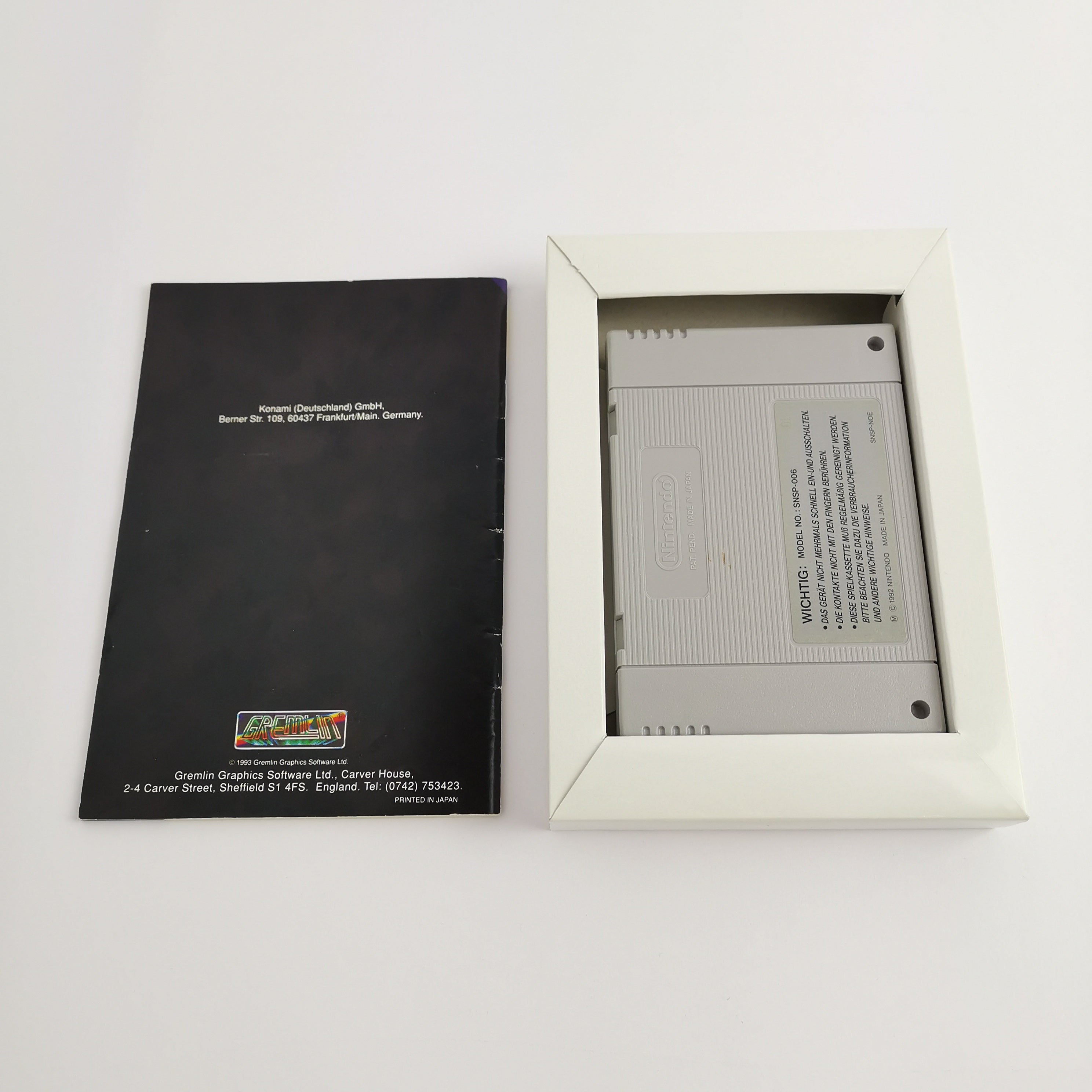 Super Nintendo Spiel – Utopia OVP PAL Version Konami