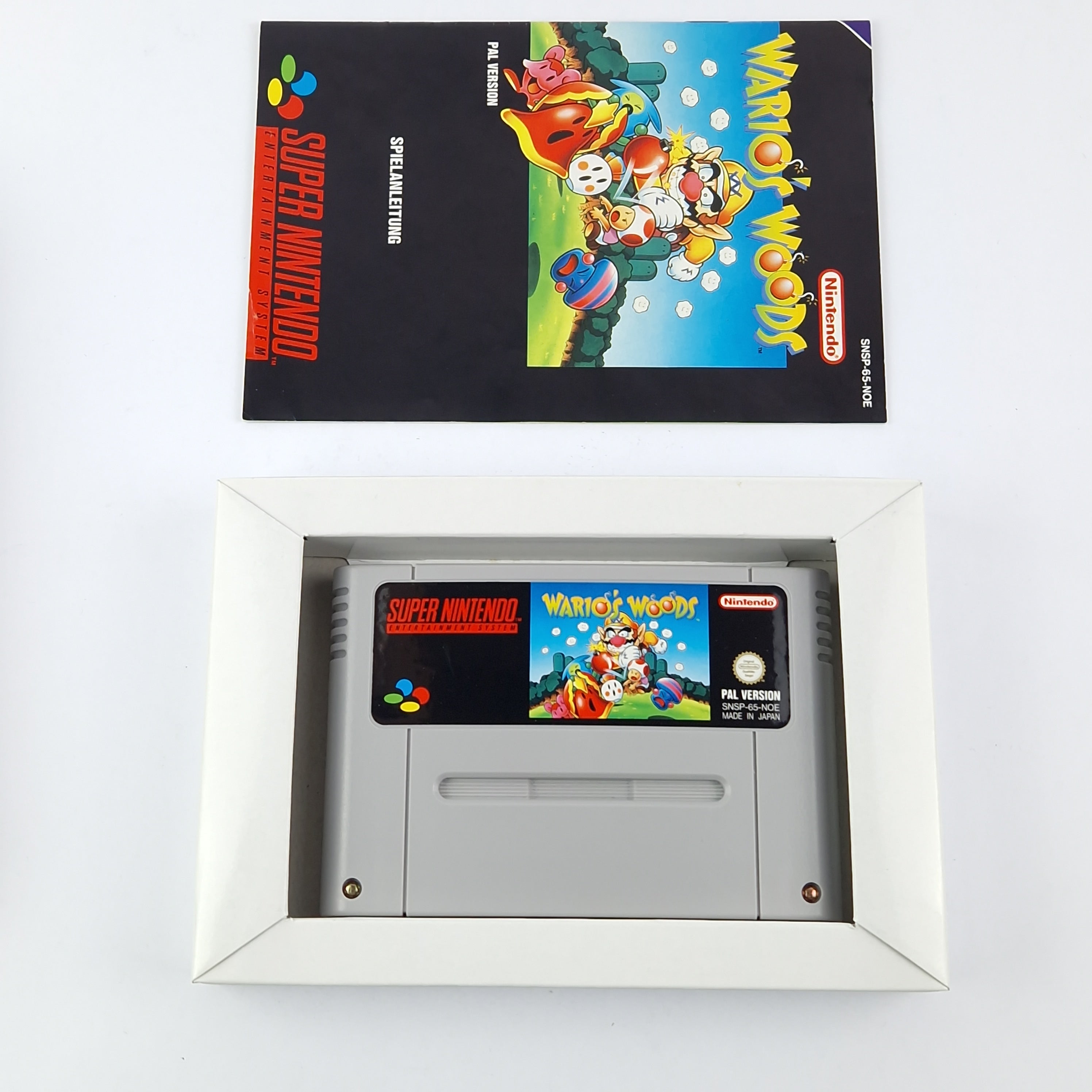 Super Nintendo Spiel – Wario´s Woods OVP Anleitung PAL