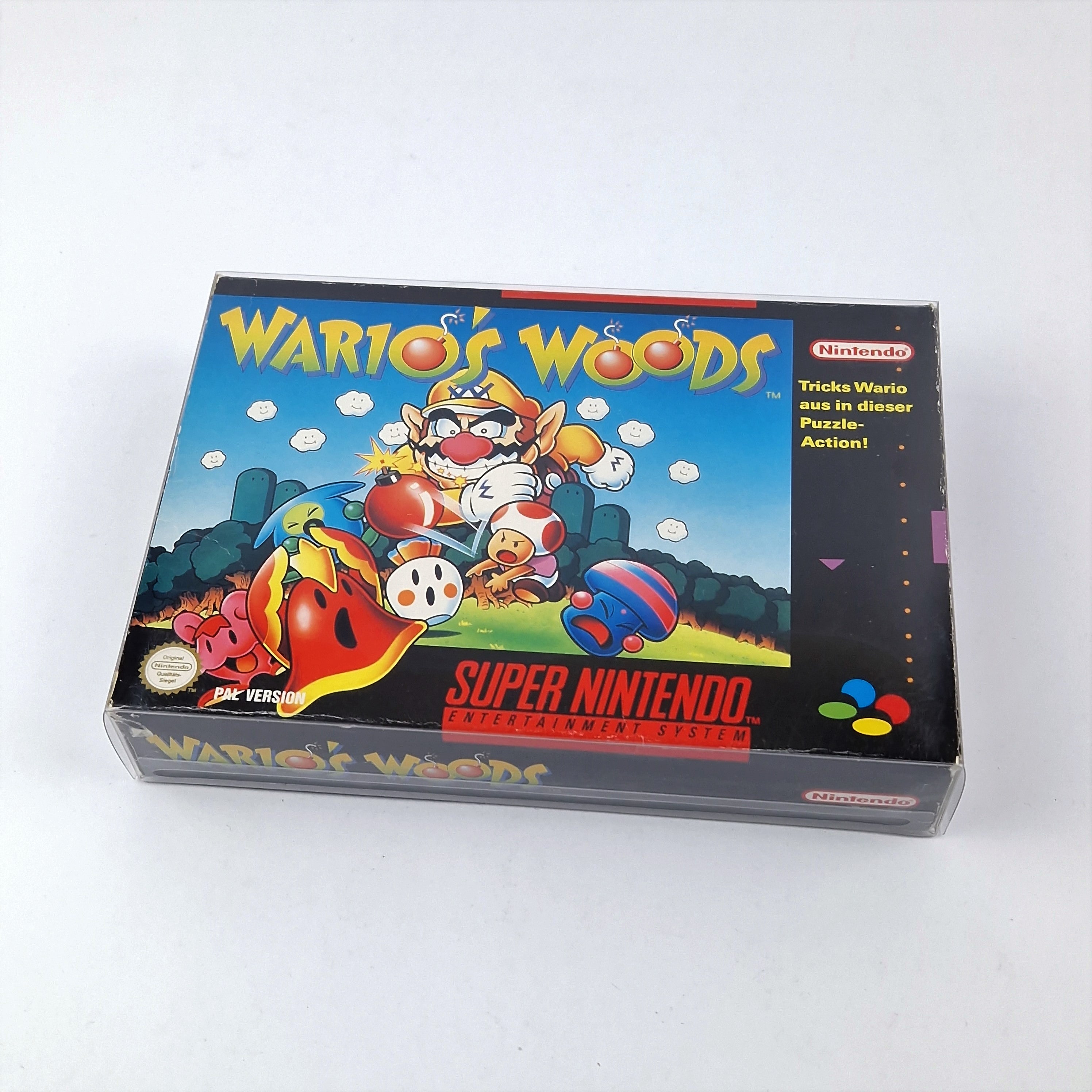 Super Nintendo Spiel – Wario´s Woods OVP Anleitung PAL