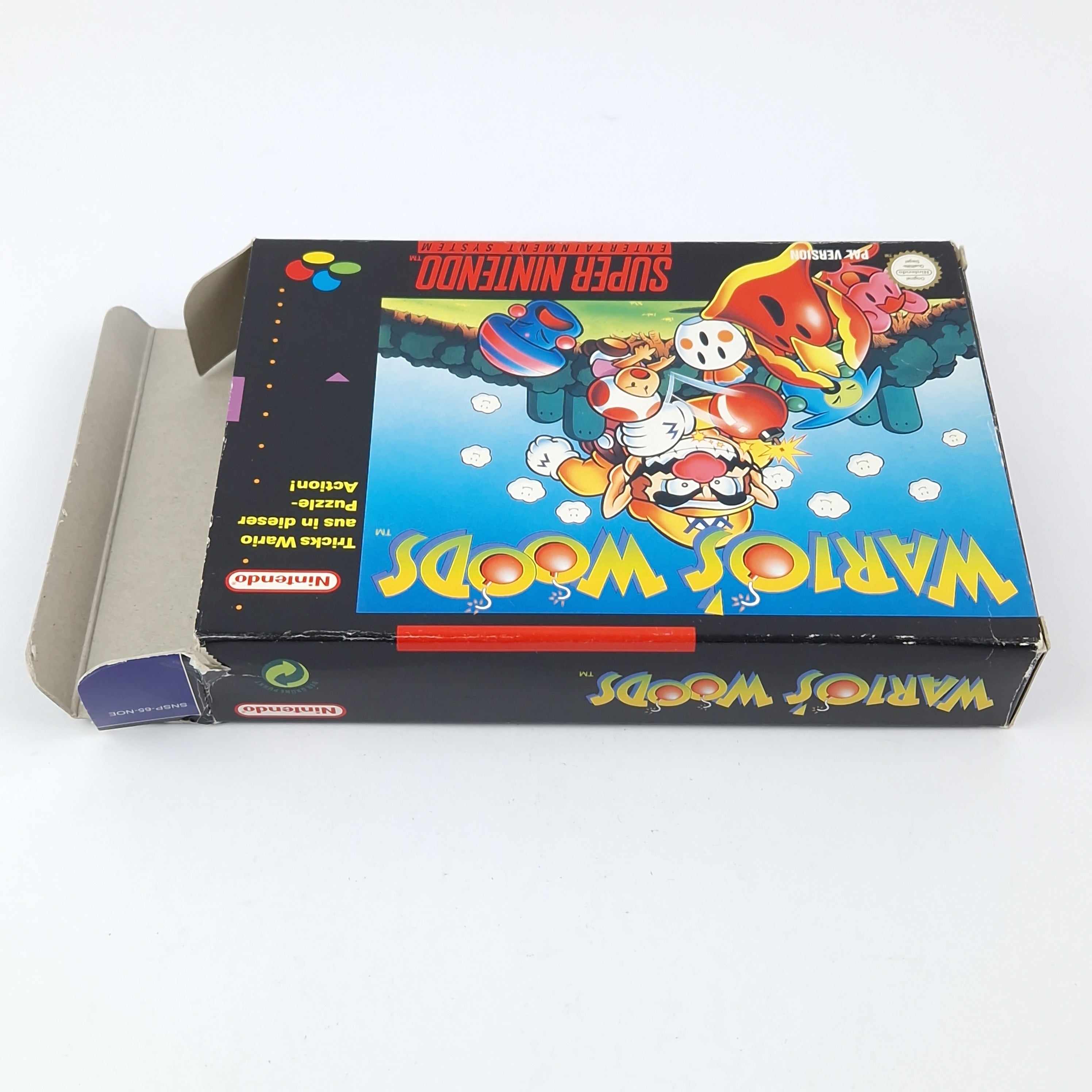 Super Nintendo Spiel – Wario´s Woods OVP Anleitung PAL