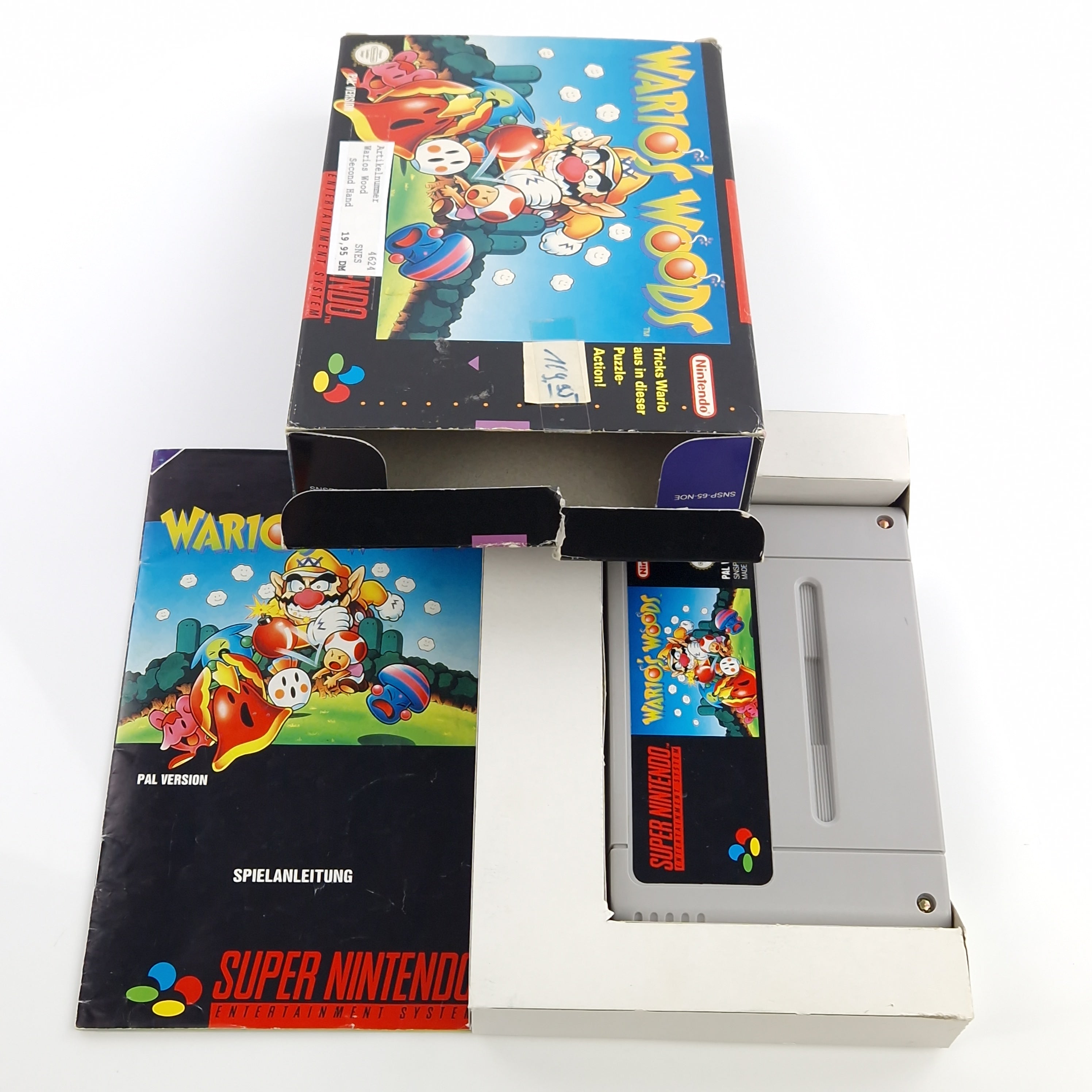 Super Nintendo Spiel – Wario Woods SNES Modul OVP PAL