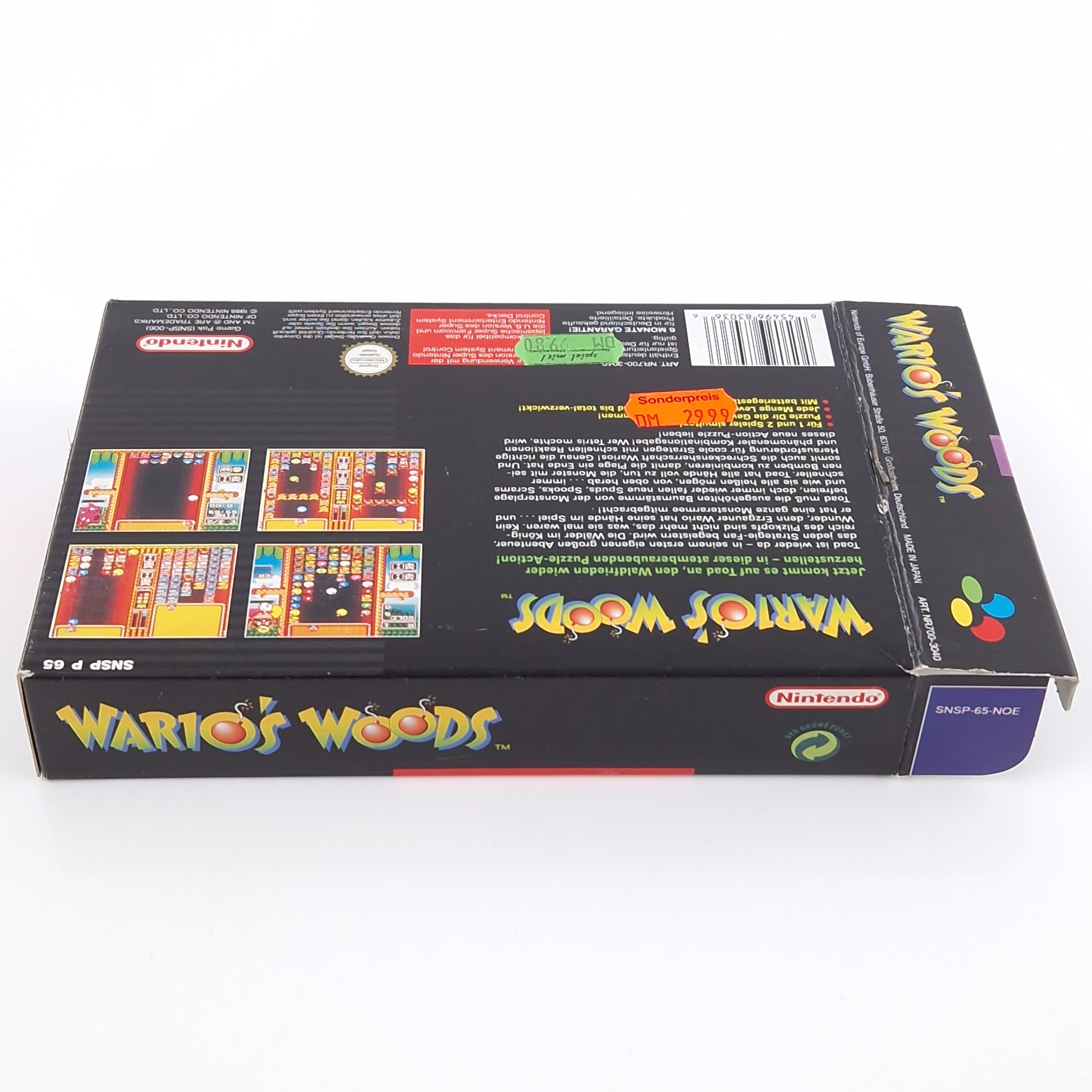 Super Nintendo Spiel – Wario Woods SNES Modul OVP PAL