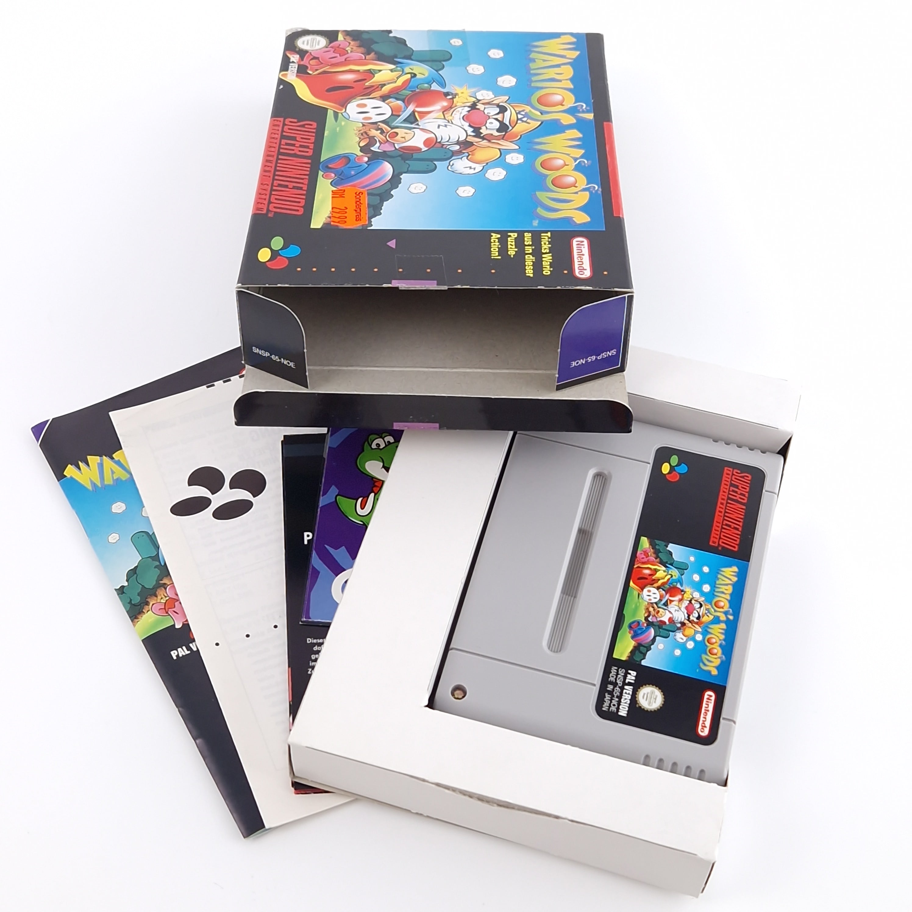 Super Nintendo Spiel – Wario Woods SNES Modul OVP PAL