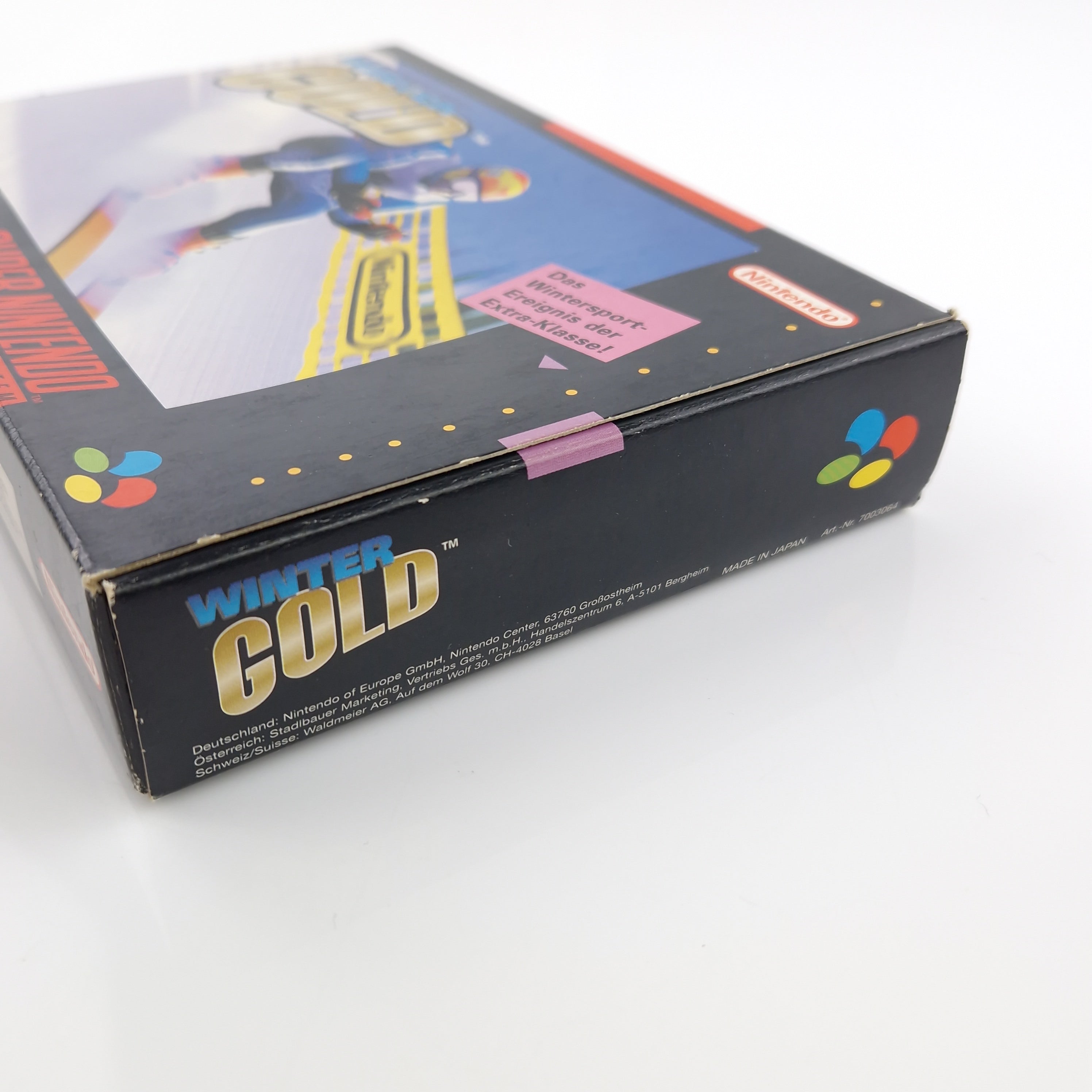 Super Nintendo Spiel – Winter Gold SNES OVP PAL CIB