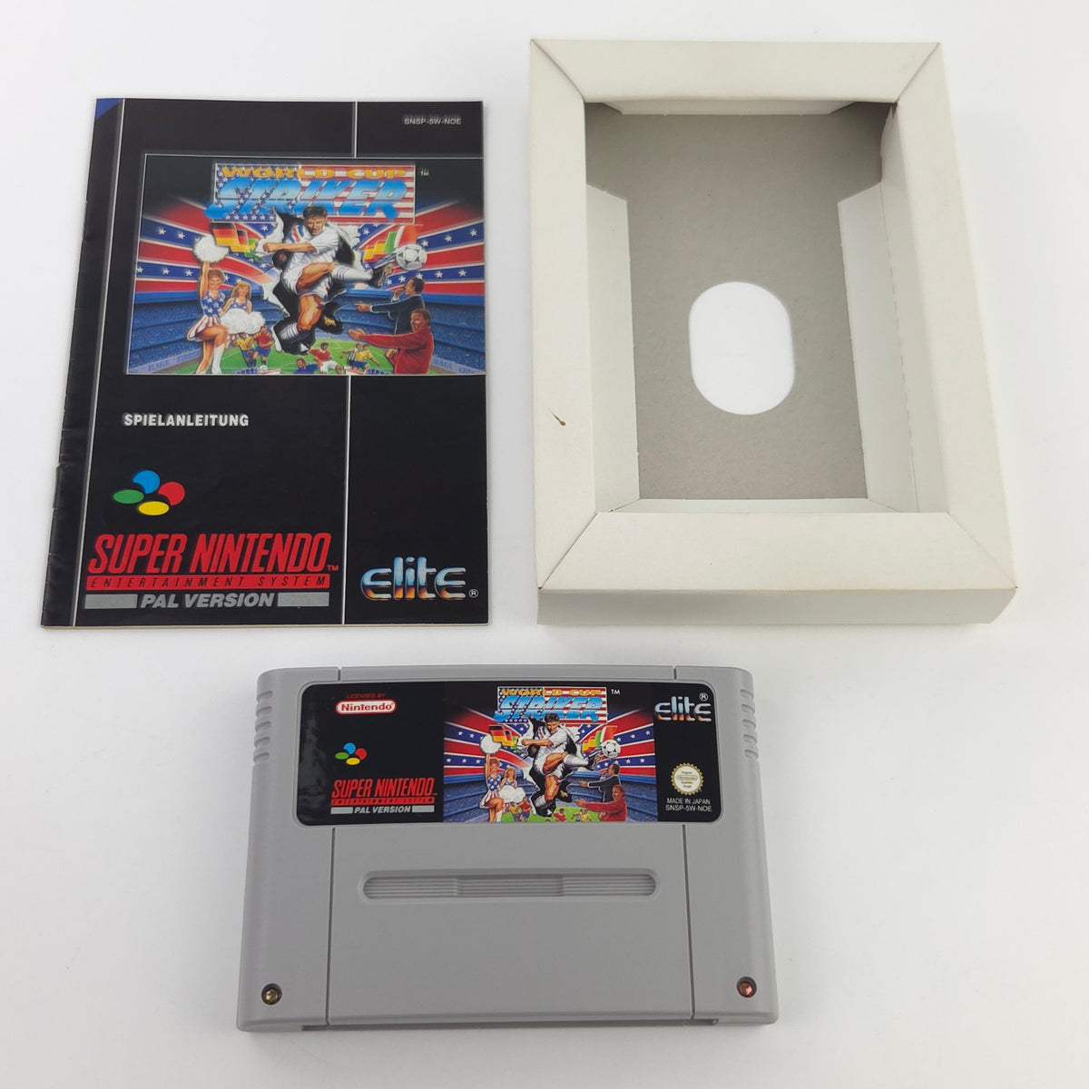 Super Nintendo Spiel World Cup Striker OVP CIB