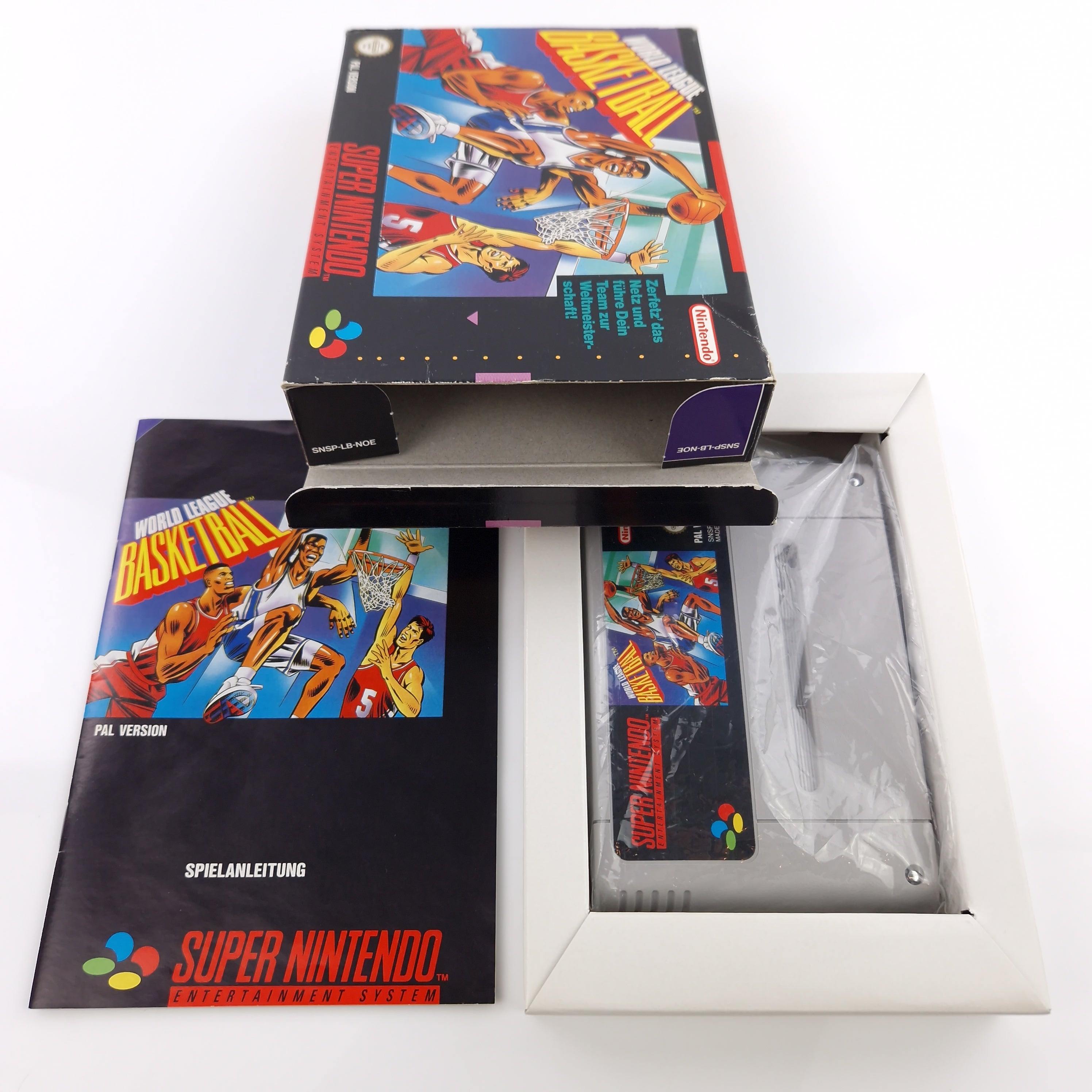 Super Nintendo Spiel – World League Basketball (OVP PAL)