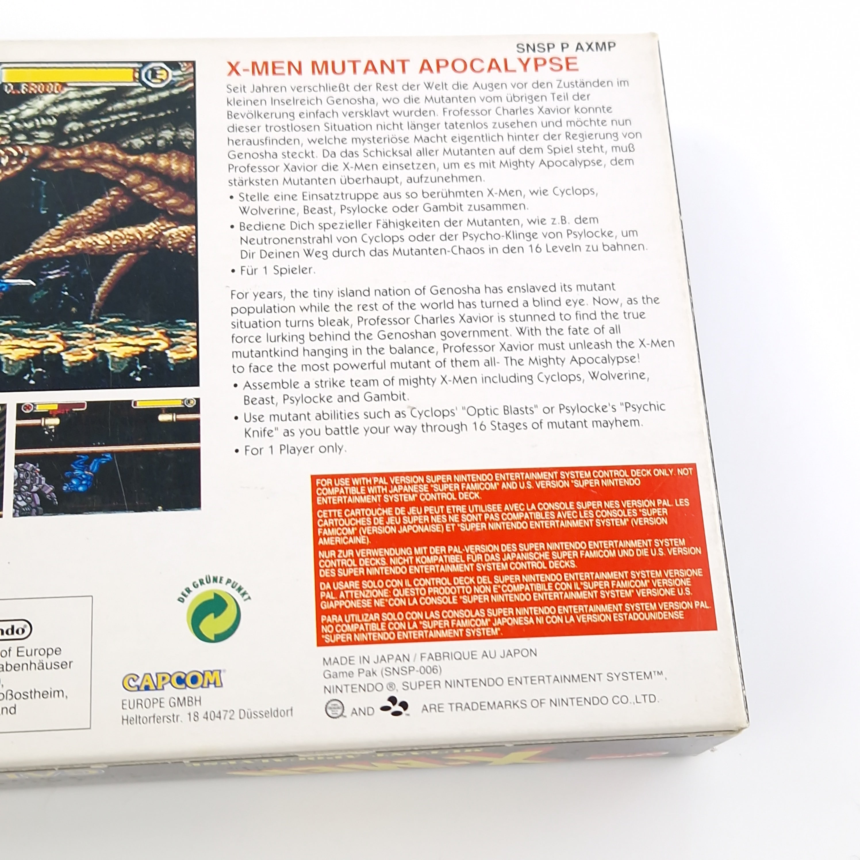 Super Nintendo Spiel – X-Men Mutant Apocalypse (OVP CIB)