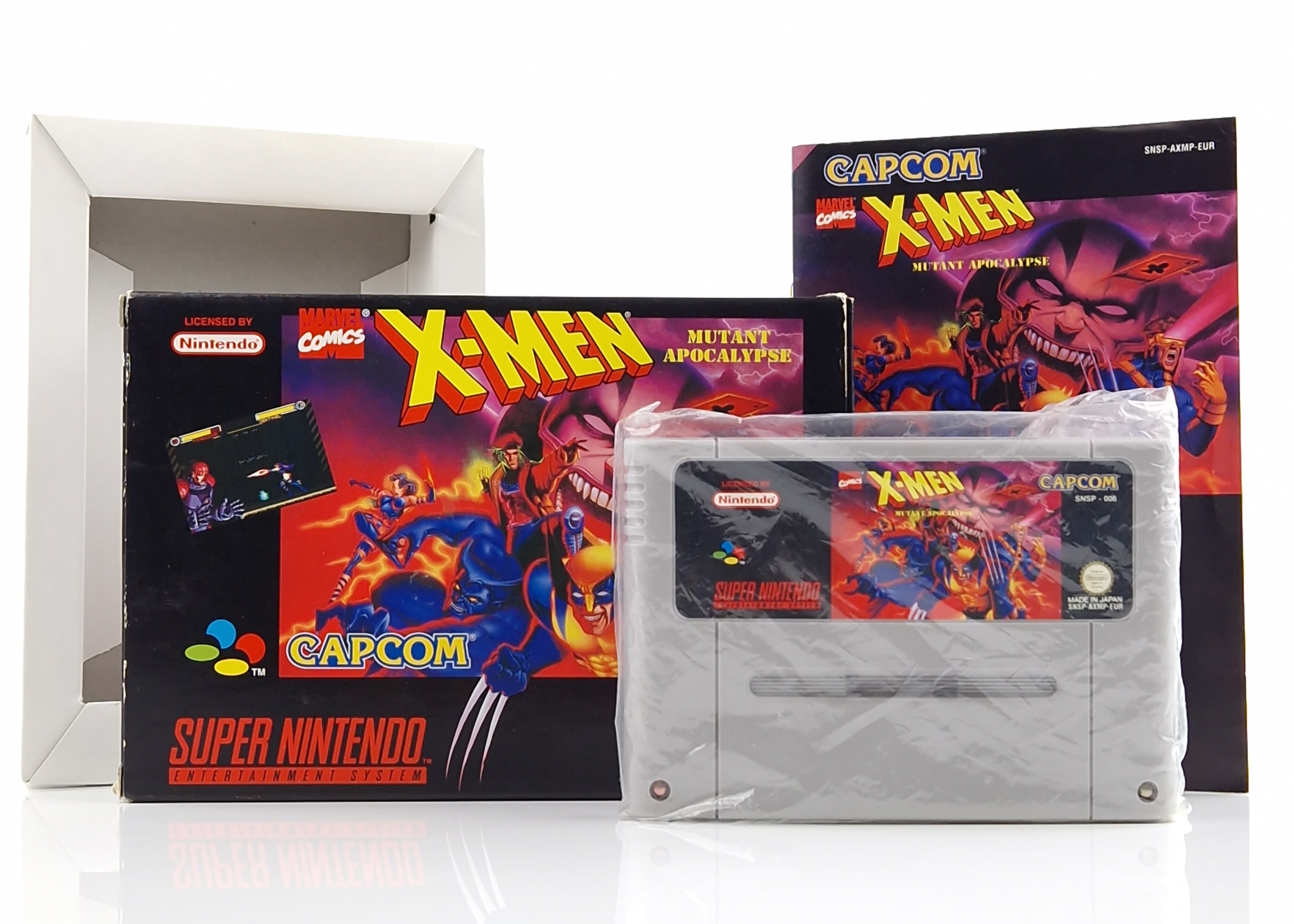 Super Nintendo Spiel – X-Men Mutant Apocalypse (OVP CIB)