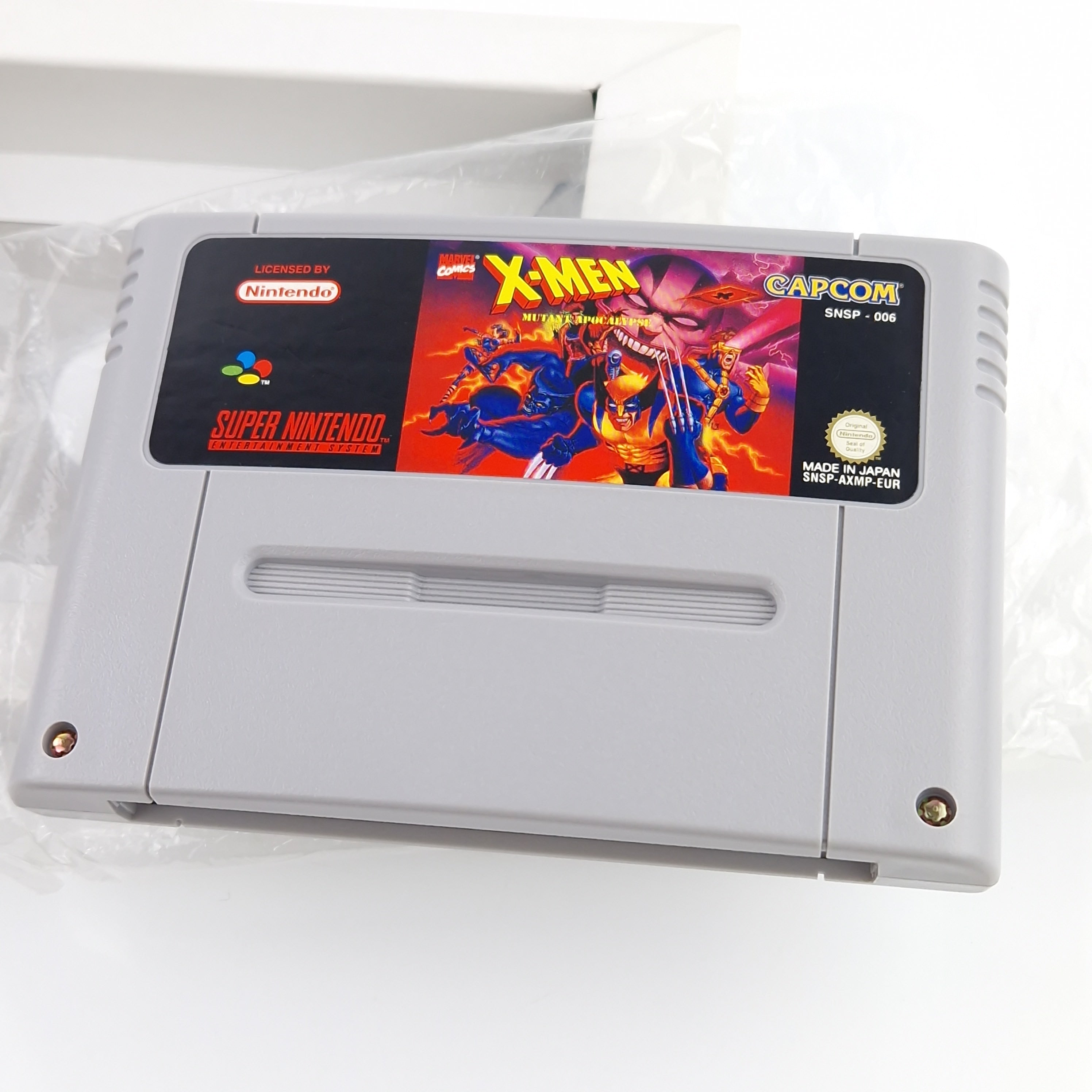 Super Nintendo Spiel – X-Men Mutant Apocalypse (OVP CIB)