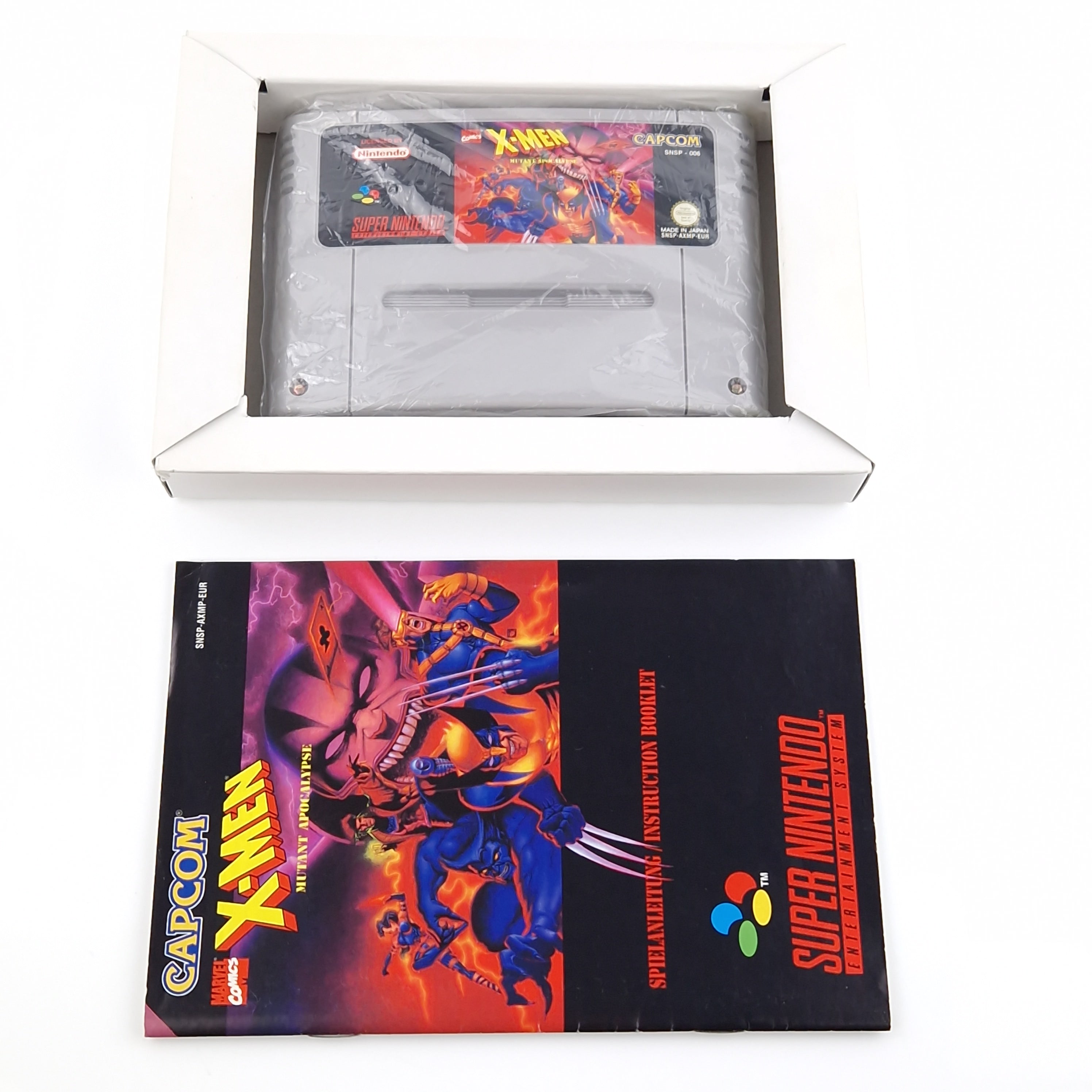 Super Nintendo Spiel – X-Men Mutant Apocalypse (OVP CIB)