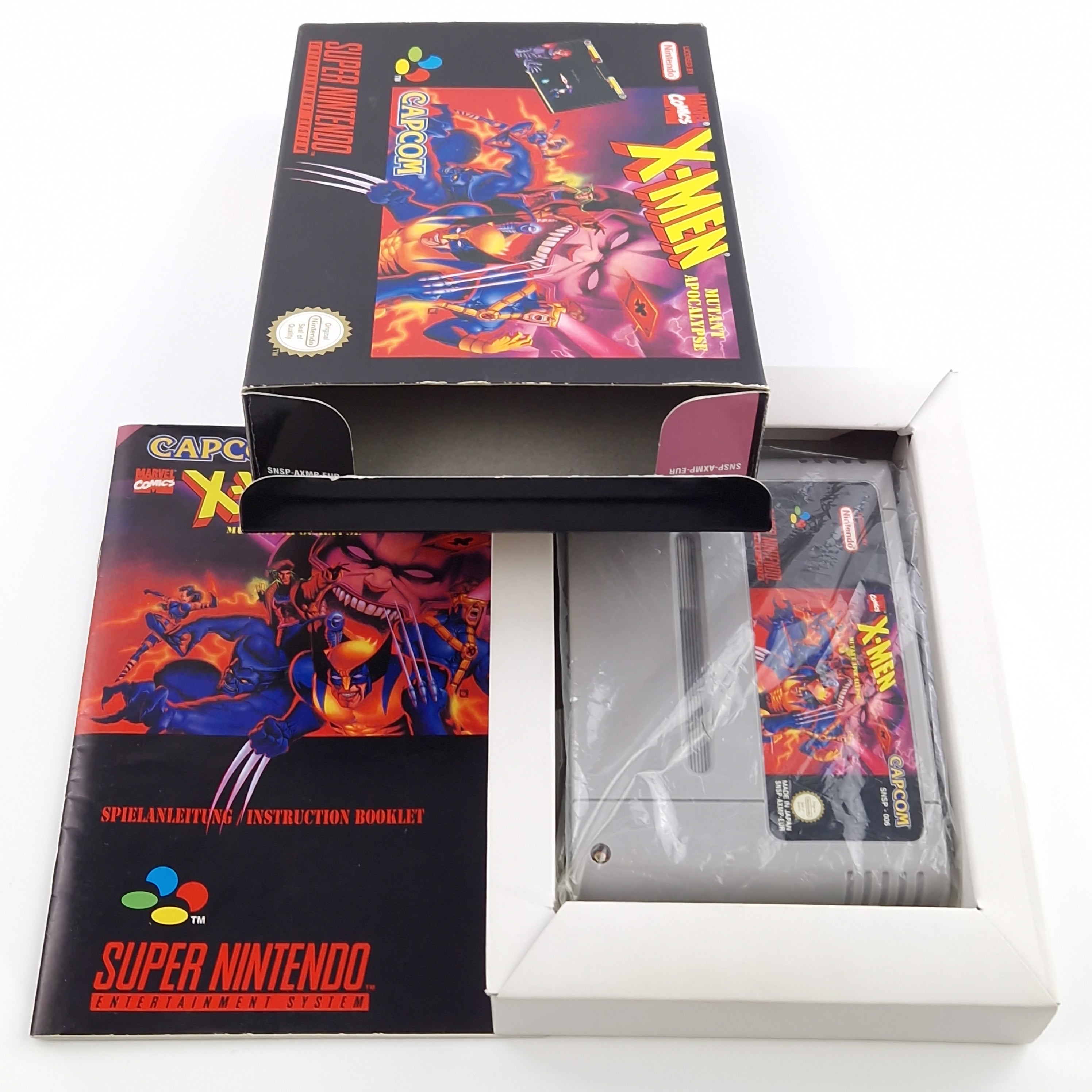 Super Nintendo Spiel – X-Men Mutant Apocalypse (OVP CIB)