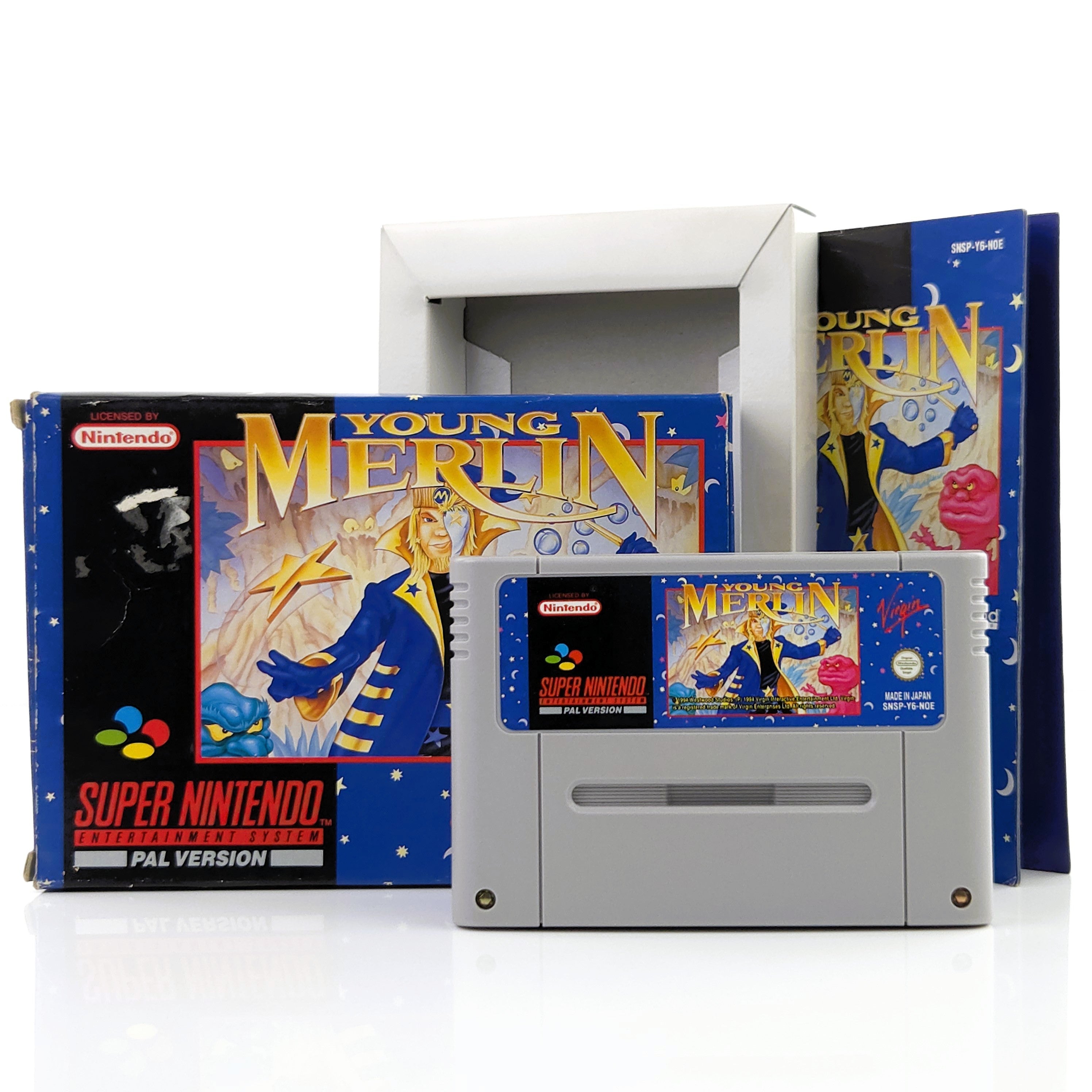 Super Nintendo Spiel – Young Merlin (SNES OVP PAL)