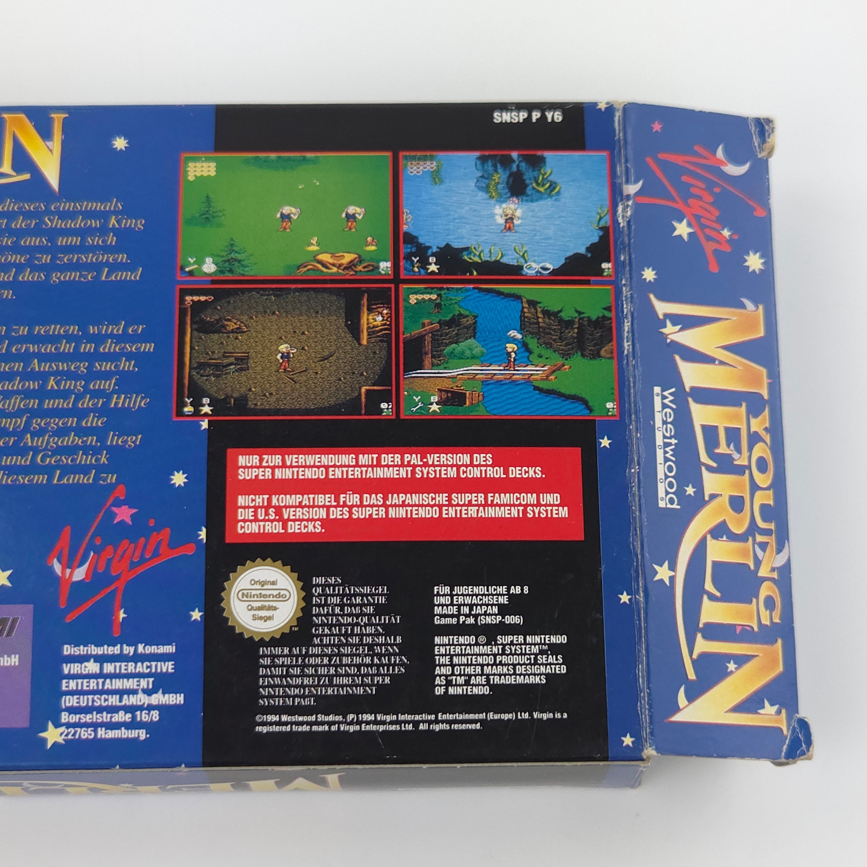 Super Nintendo Spiel – Young Merlin (SNES OVP PAL)