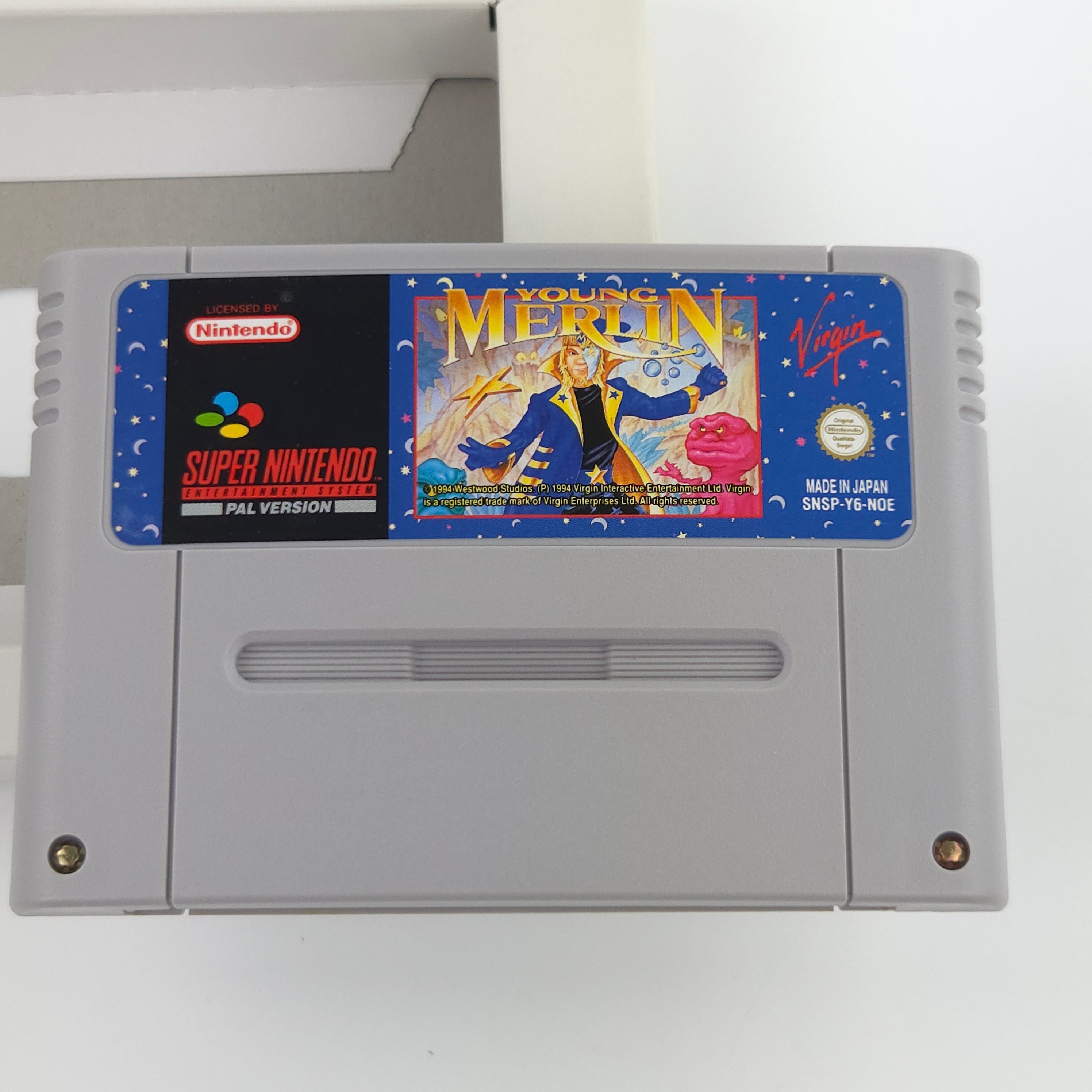 Super Nintendo Spiel – Young Merlin (SNES OVP PAL)