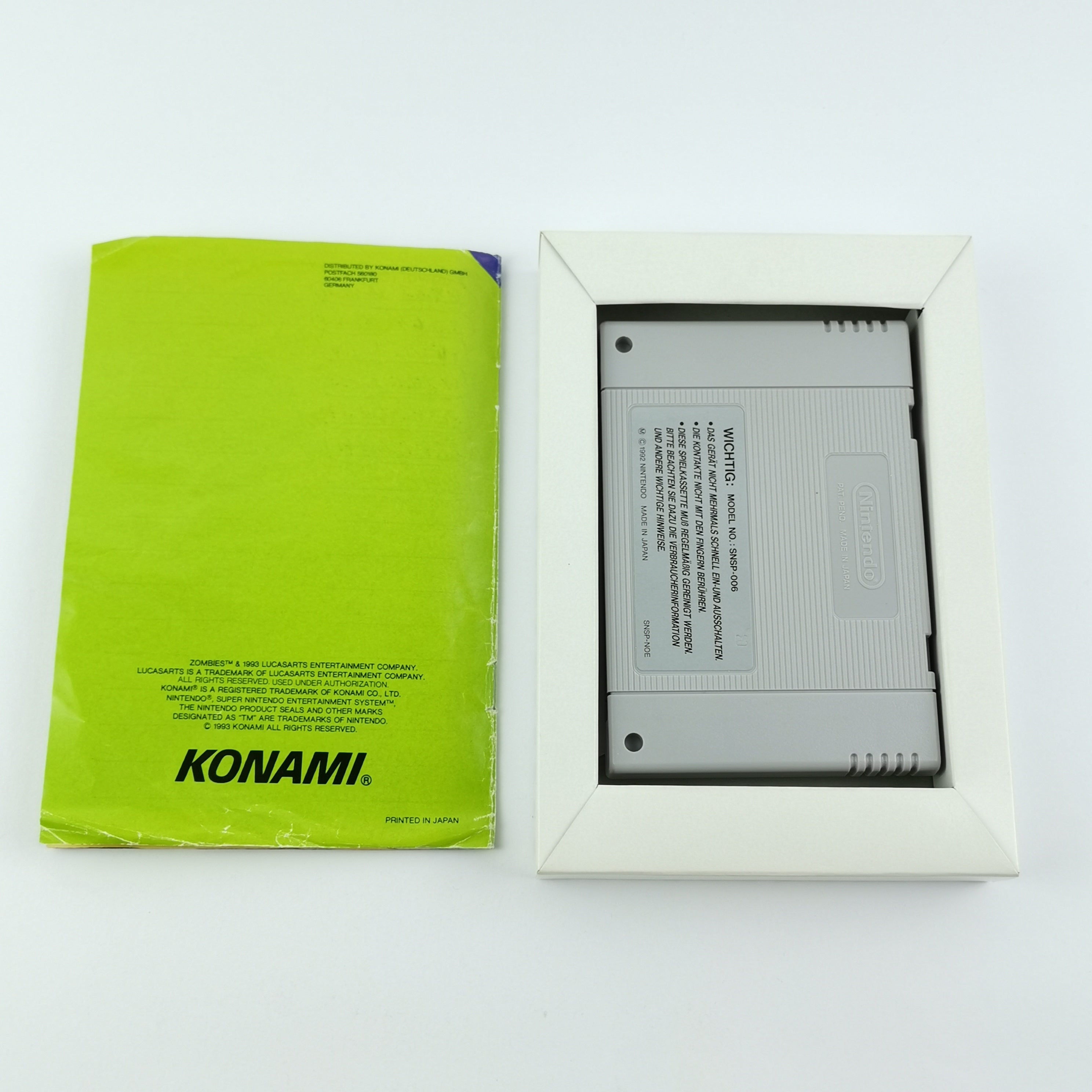 Super Nintendo Spiel – Zombies OVP Anleitung SNES CIB PAL