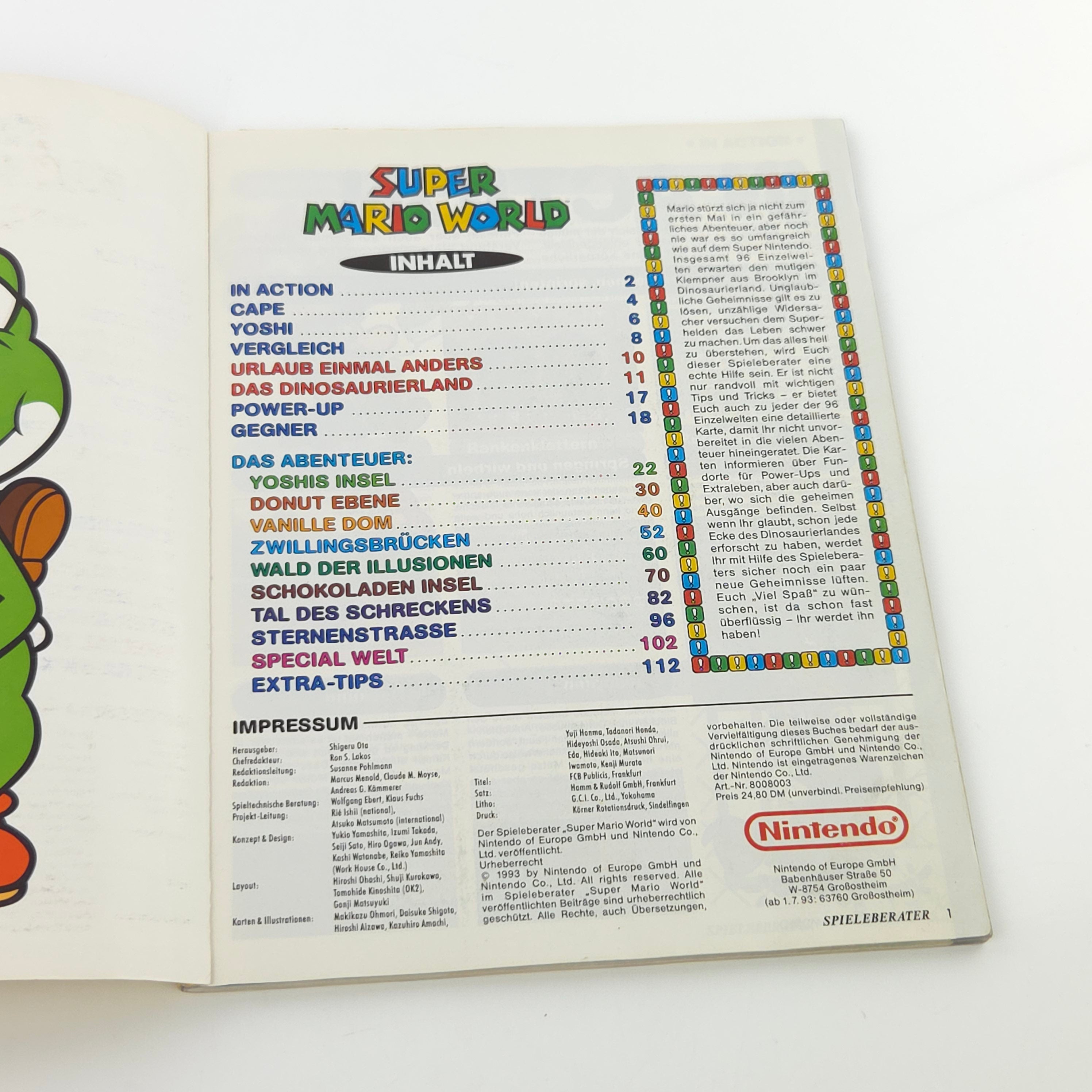 Super Nintendo Spieleberater Super Mario World SNES Guide