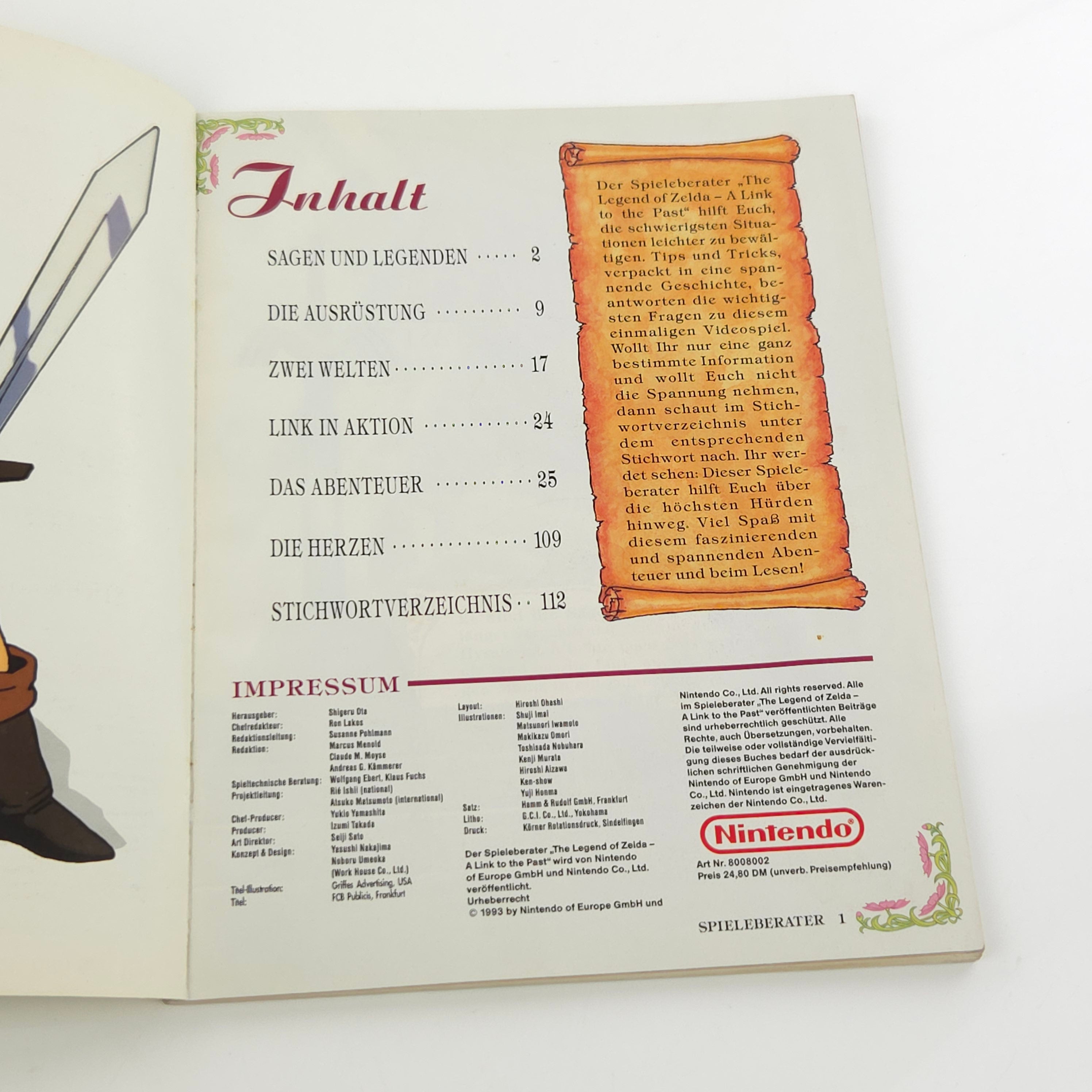 Super Nintendo Spieleberater The Legend of Zelda SNES
