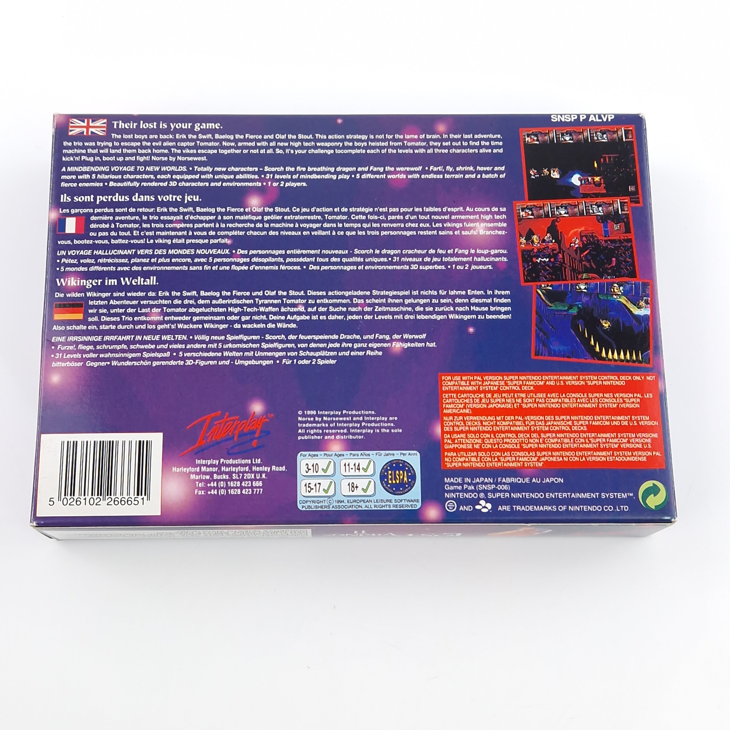 Super Nintendo Spiel – The Lost Vikings II Norse (OVP PAL)
