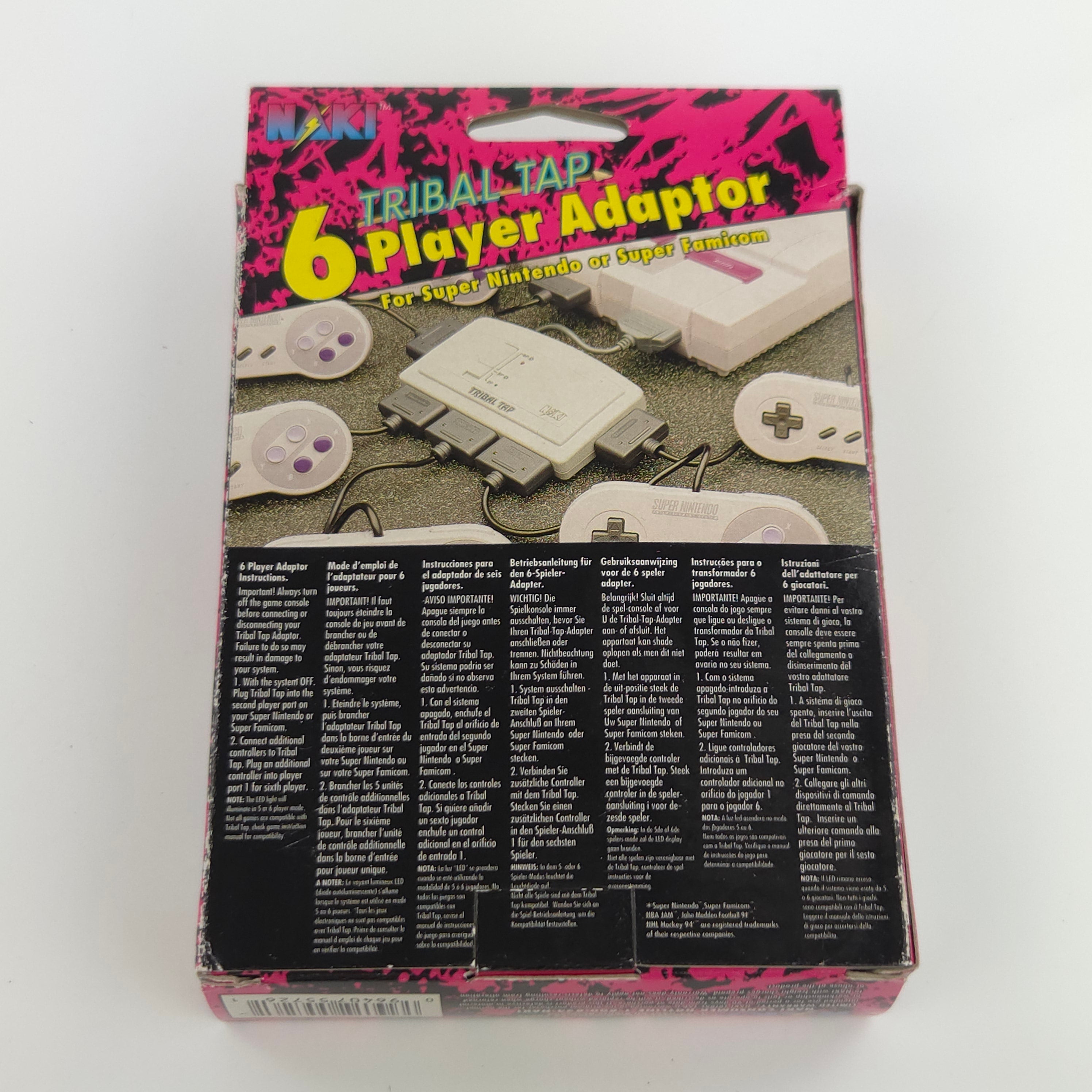 Super Nintendo Zubehör – Tribal Tap 6 Player Adaptor OVP